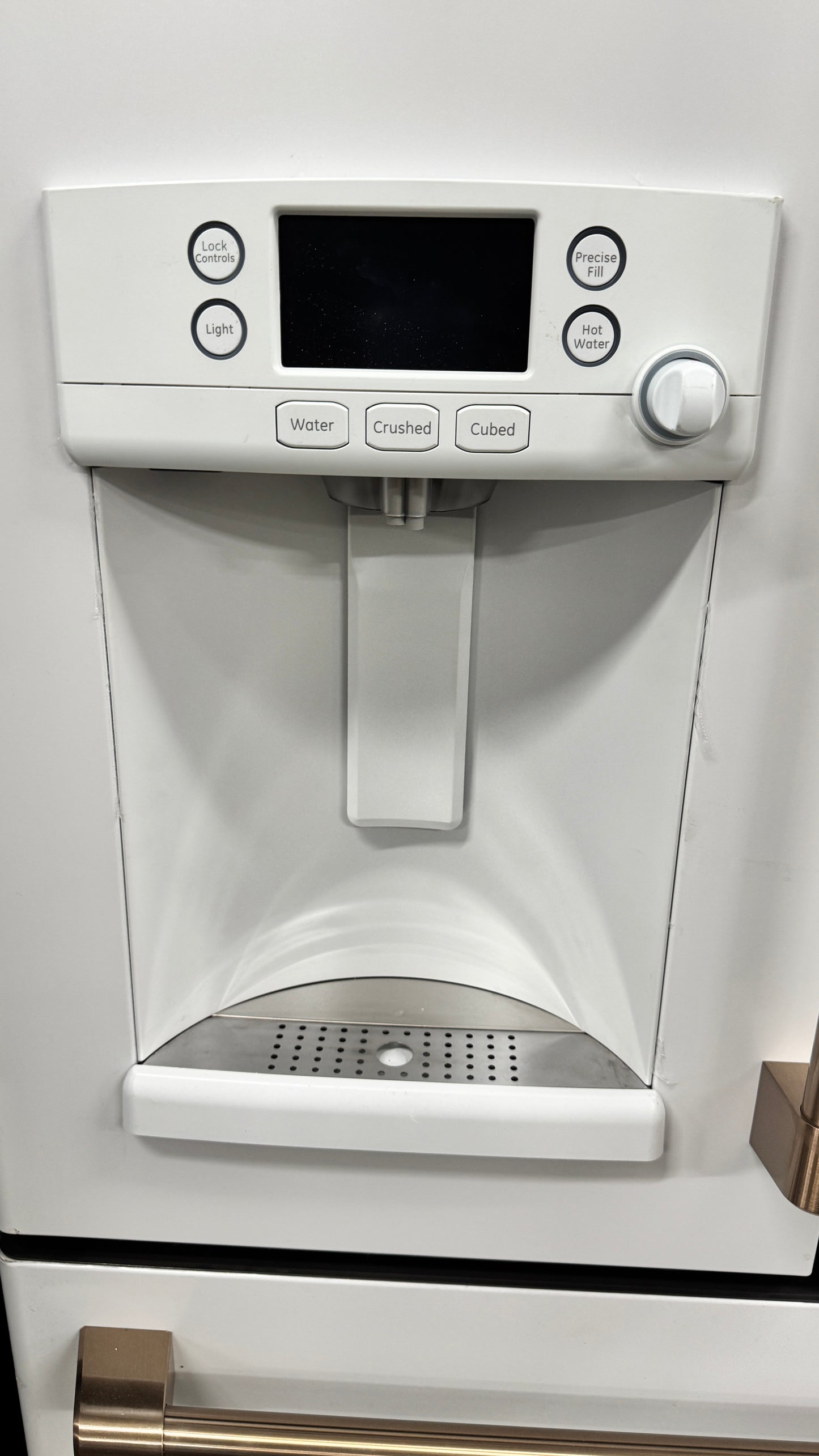 GE Cafe© CYE22TP4MW2 ENERGY STAR 22.2 Cu. Ft. Smart Counter-Depth French-Door Refrigerator with Hot Water Dispenser