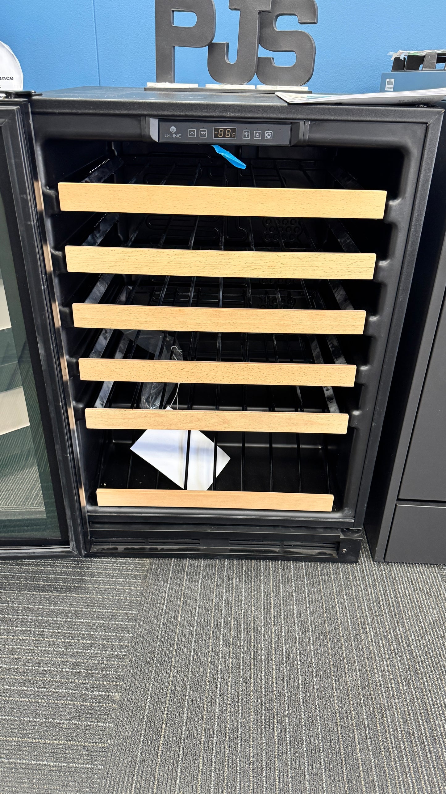 U-Line U1224WCS00B Wine Captain 1000 Series 24 Inch Built-In Wine Storage with 48 Bottle Capacity