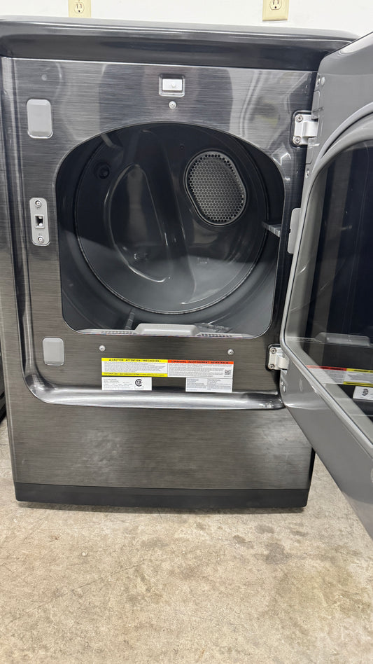 SAMSUNG DVE52A5500V 7.4 cu. ft. Smart Electric Dryer with Steam Sanitize in Brushed Black