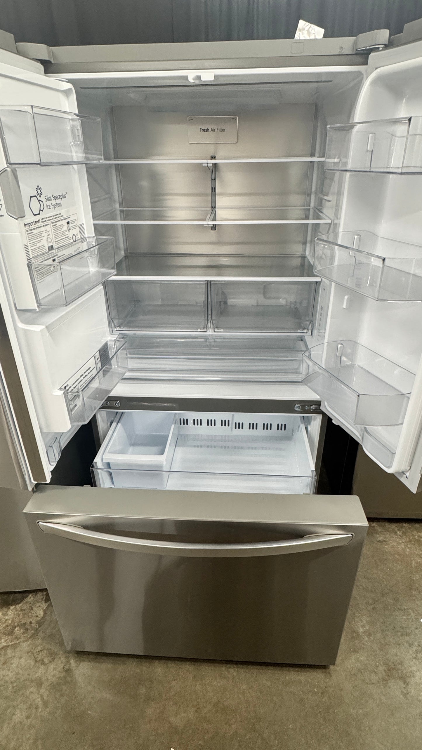 LG LRFXC2606S 26 cu. ft. Smart Counter-Depth MAX Refrigerator with Dual Ice Makers