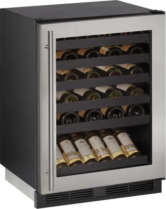 U-Line U1224WCS00B Wine Captain 1000 Series 24 Inch Built-In Wine Storage with 48 Bottle Capacity
