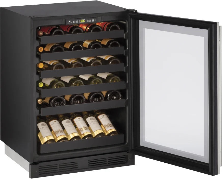U-Line U1224WCS00B Wine Captain 1000 Series 24 Inch Built-In Wine Storage with 48 Bottle Capacity