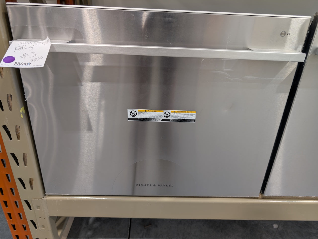 Fisher & Paykel DD24SDFTX9 N 24 Inch Semi-Integrated Single DishDrawer