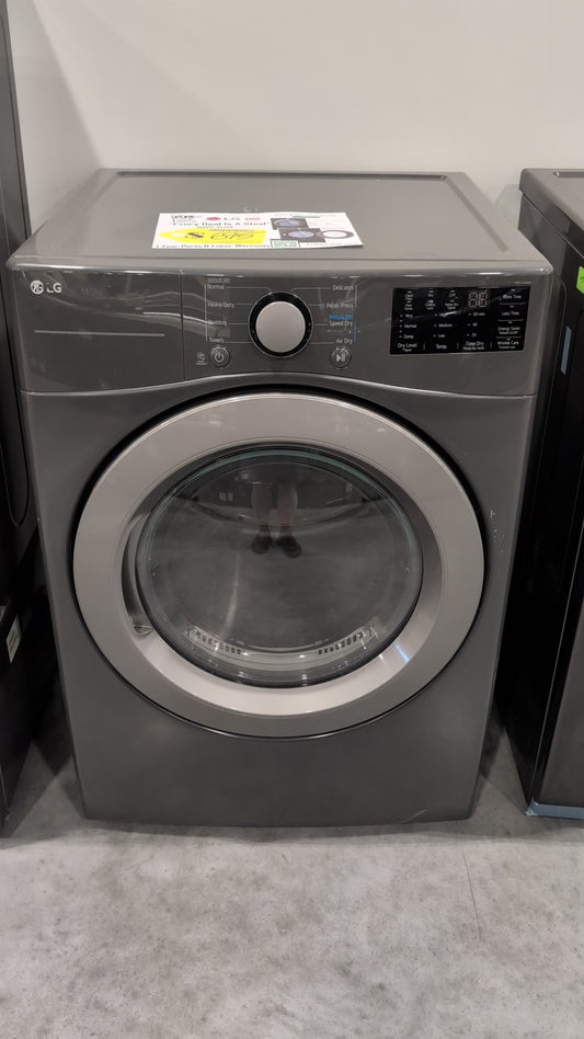 LG DLE3470M 7.4 cu. ft. Ultra Large Capacity Electric Dryer - MIDDLE BLACK (GRAY)
