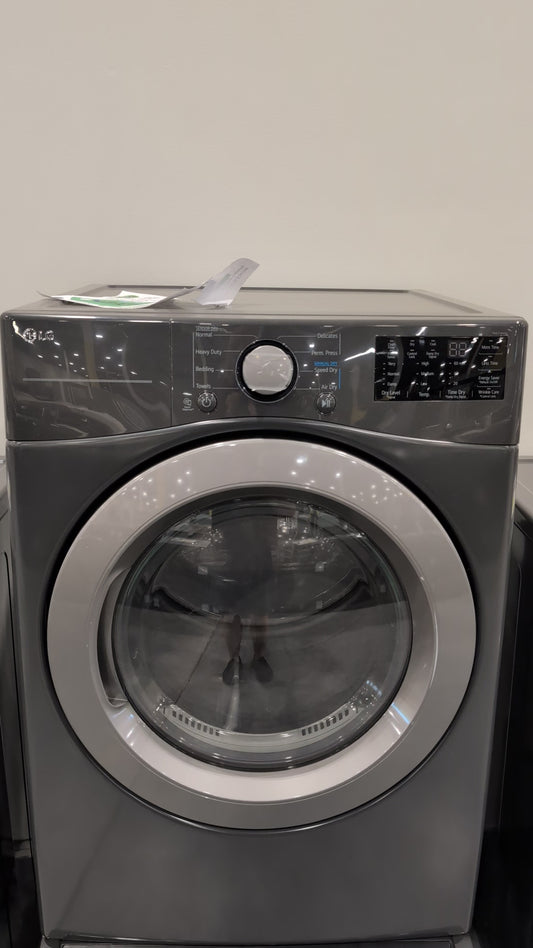 LG DLE3470M 7.4 cu. ft. Ultra Large Capacity Electric Dryer - MIDDLE BLACK (GRAY)