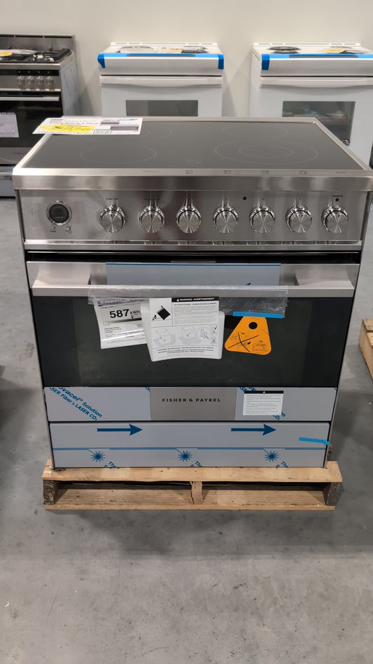 FISHER & PAYKEL  OR30SDE6X1 30" Series 7 Element Slide-In Electric Range Ceramic Radiant (Copy)