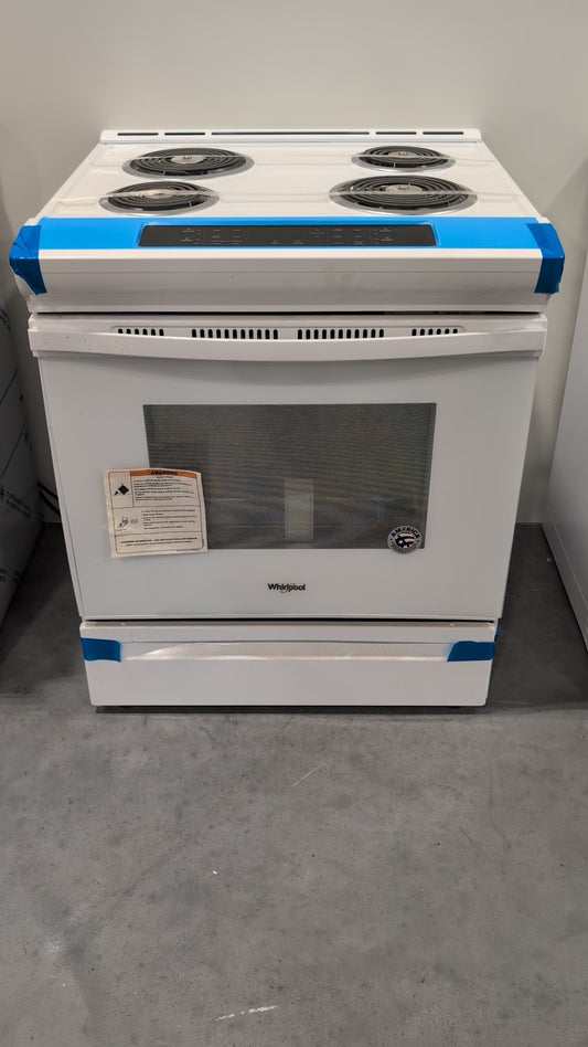 WHIRLPOOL WEC310S0FW 4.8 cu. ft. Slide-In Front Control Coil Top Electric Range
