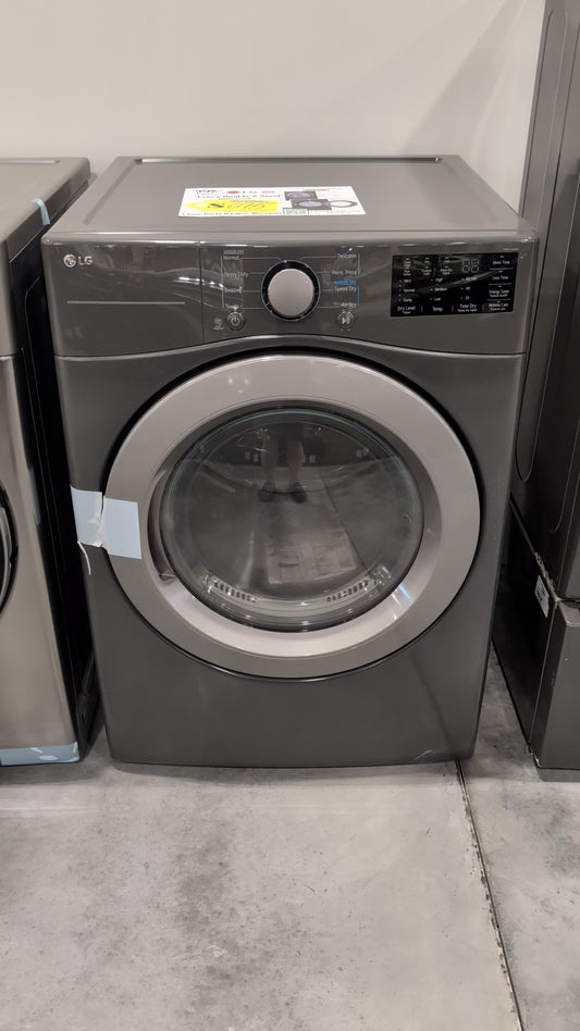 LG DLE3470M 7.4 cu. ft. Ultra Large Capacity Electric Dryer - MIDDLE BLACK (GRAY)