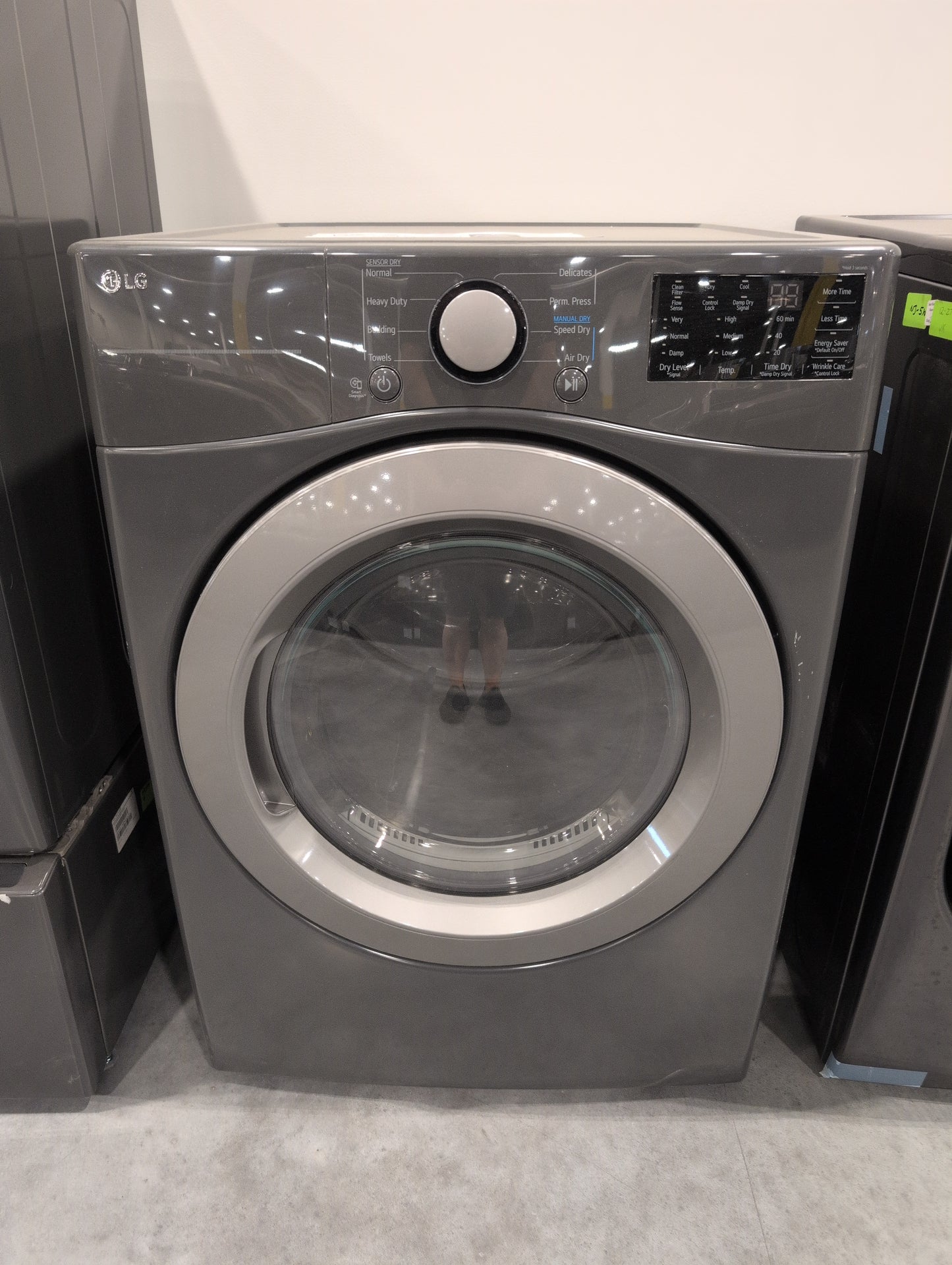 LG DLE3470M 7.4 cu. ft. Ultra Large Capacity Electric Dryer - MIDDLE BLACK (GRAY)