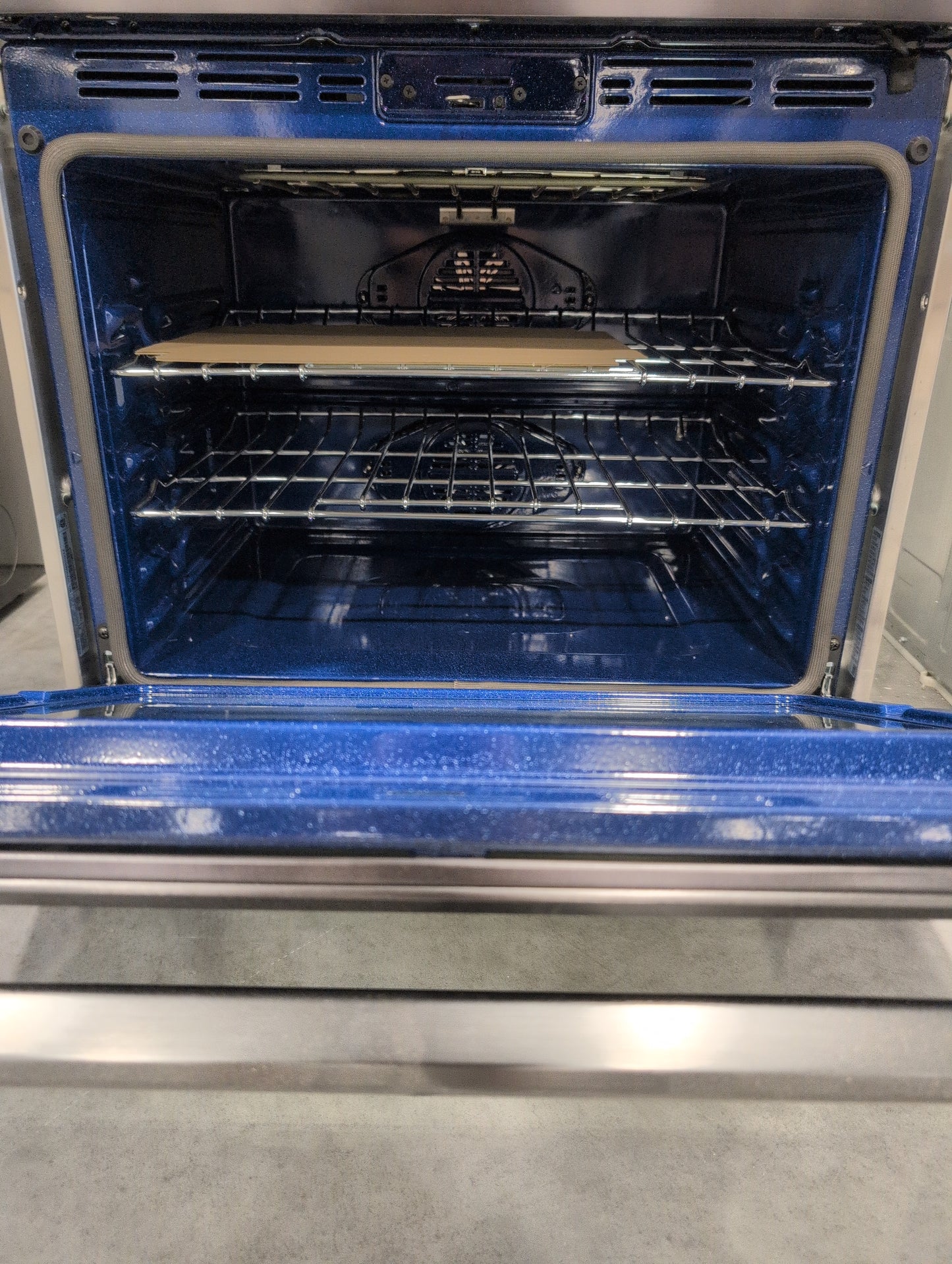 Samsung NV51K6650DG/AA 30 Inch Electric Double Wall Oven with 10.2 cu. ft. Total Capacity, Steam Cook, Dual Convection, Rapid Preheat, Delay Bake, Electronic Touch Display, Wi-Fi Enabled Temperature Probe and Hybrid Self Clean: Black Stainless Steel