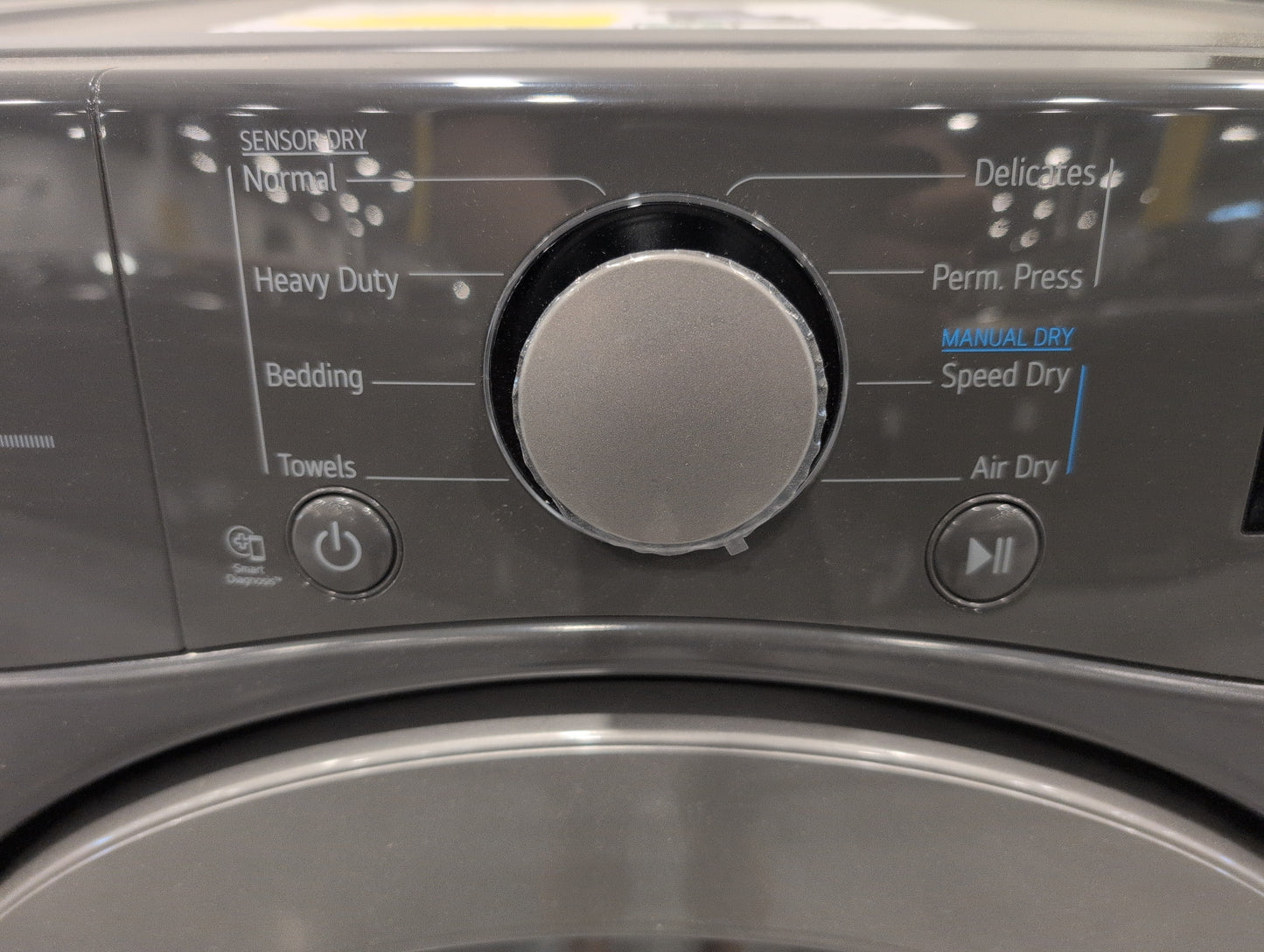 LG DLE3470M 7.4 cu. ft. Ultra Large Capacity Electric Dryer - MIDDLE BLACK (GRAY)