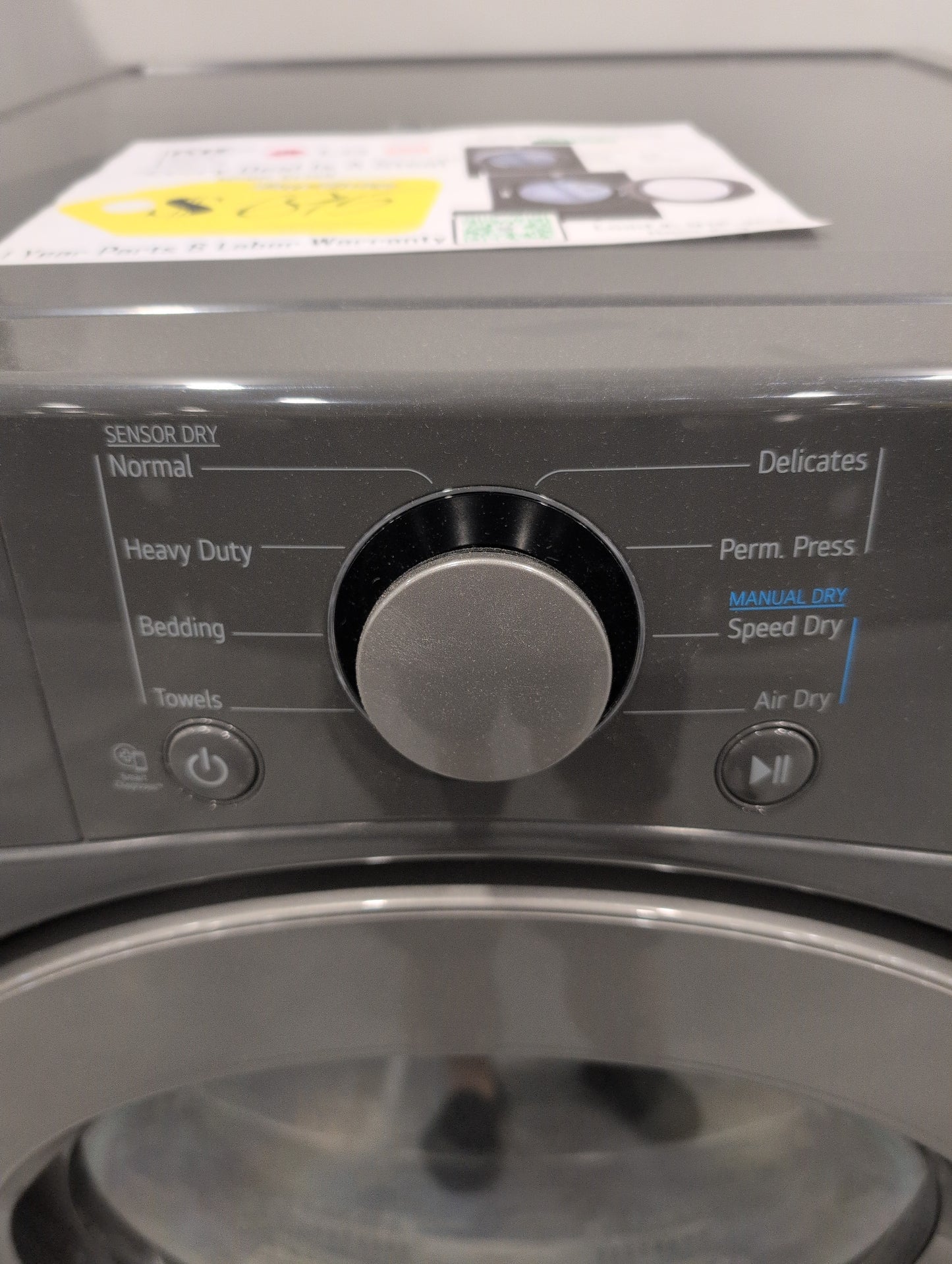 LG DLE3470M 7.4 cu. ft. Ultra Large Capacity Electric Dryer - MIDDLE BLACK (GRAY)