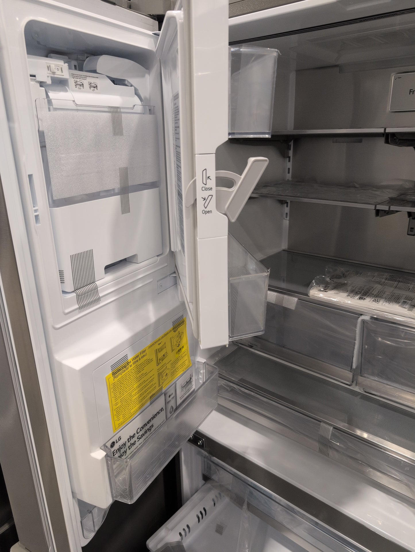 LG LRFXC2416S 24 cu. ft. Smart Counter-Depth Refrigerator with Craft Ice™