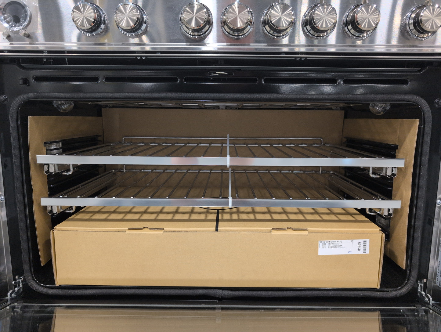 FISHER & PAYKEL OR36SCI6X1 36" Series 9 Classic 5-Zone Slide-In Induction Self-Cleaning Range; 2 SmartZones