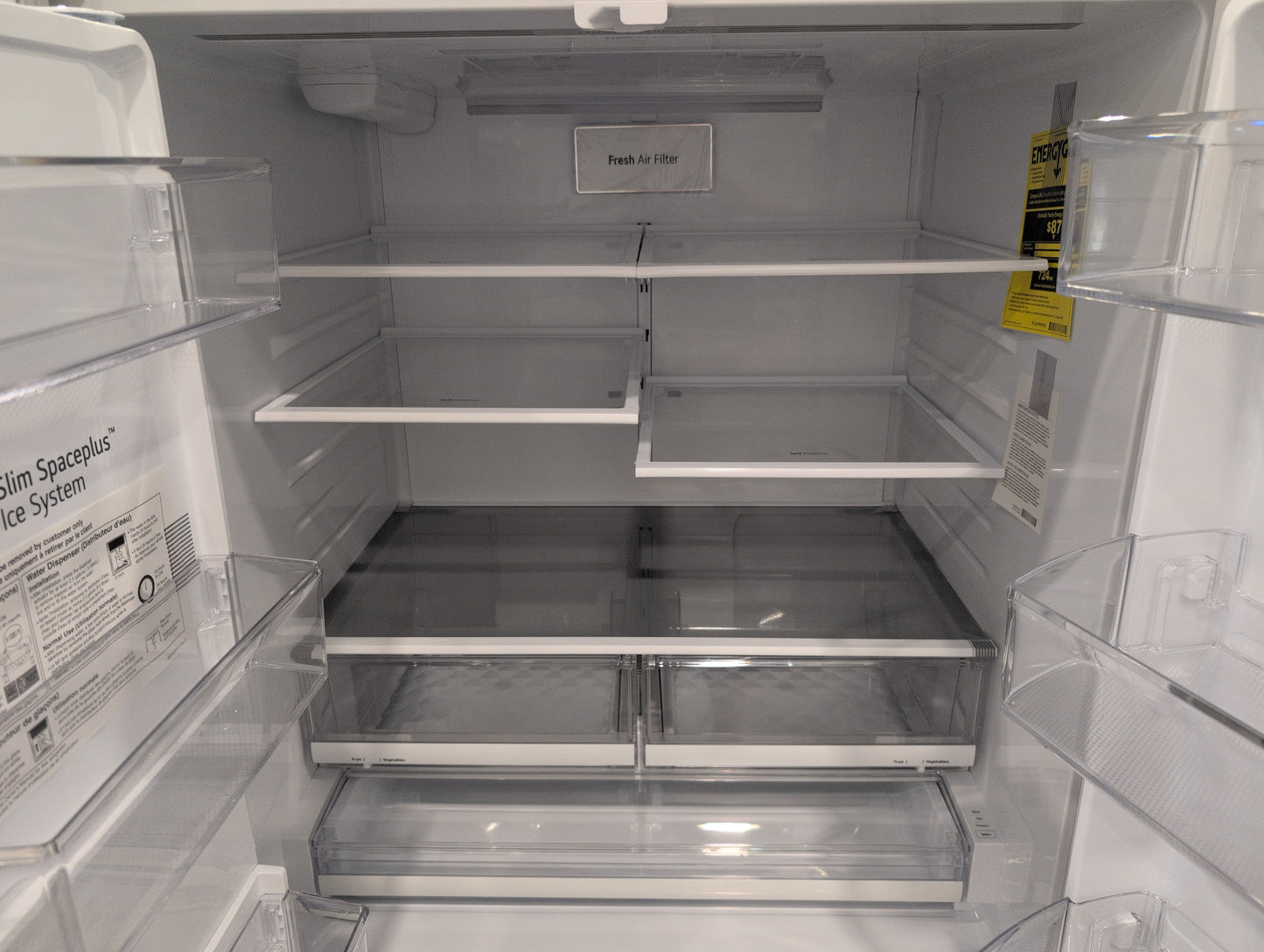 LG LMXS28626S 28 cu.ft. 4-Door French Door, Standard Depth, Ice & Water, Double Freezer, Stainless Steel