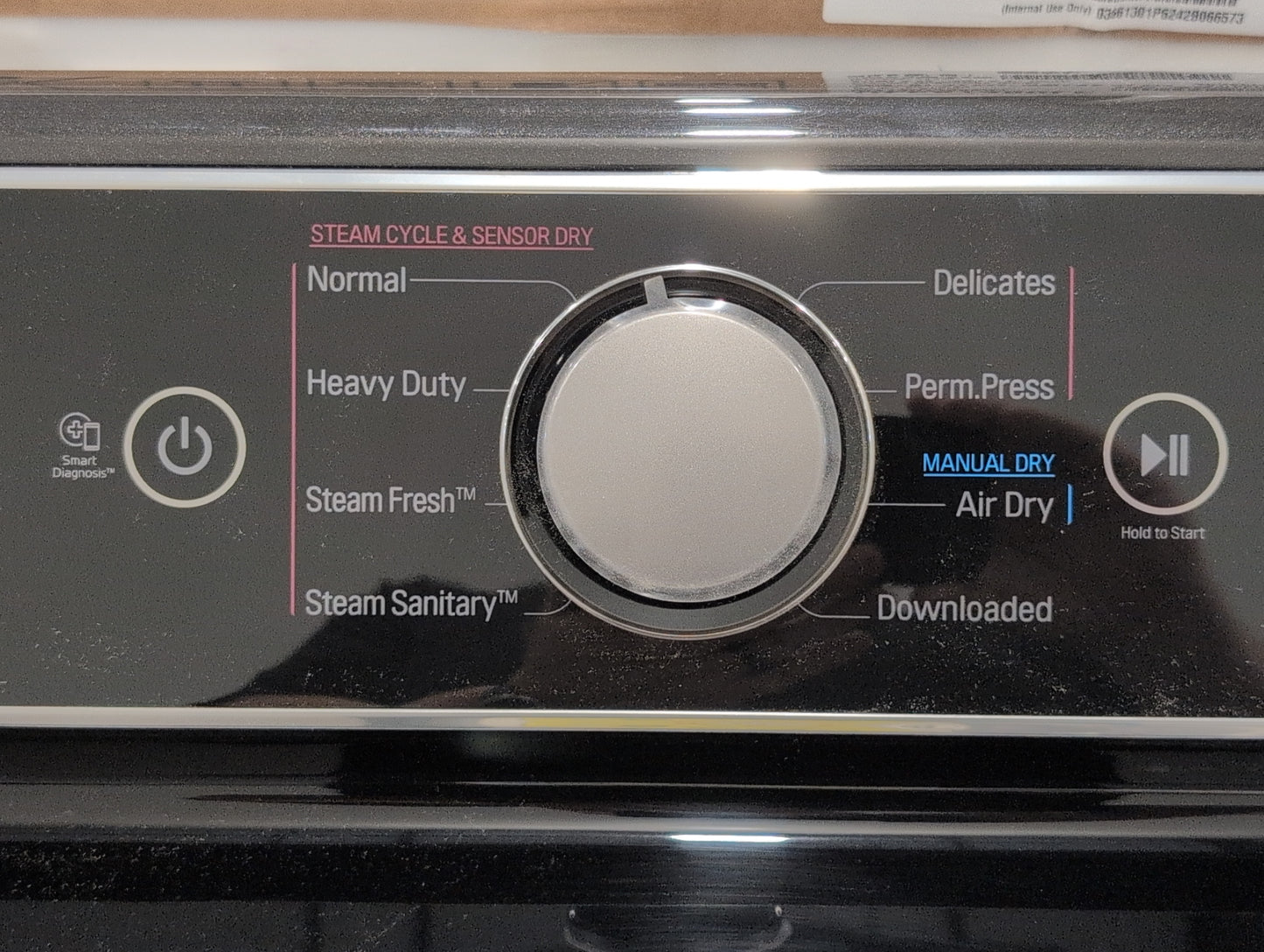 LG DLEX7480LE 7.3 cu. ft. Smart Rear Control Electric Energy Star Dryer with Sensor Dry & Steam Technology