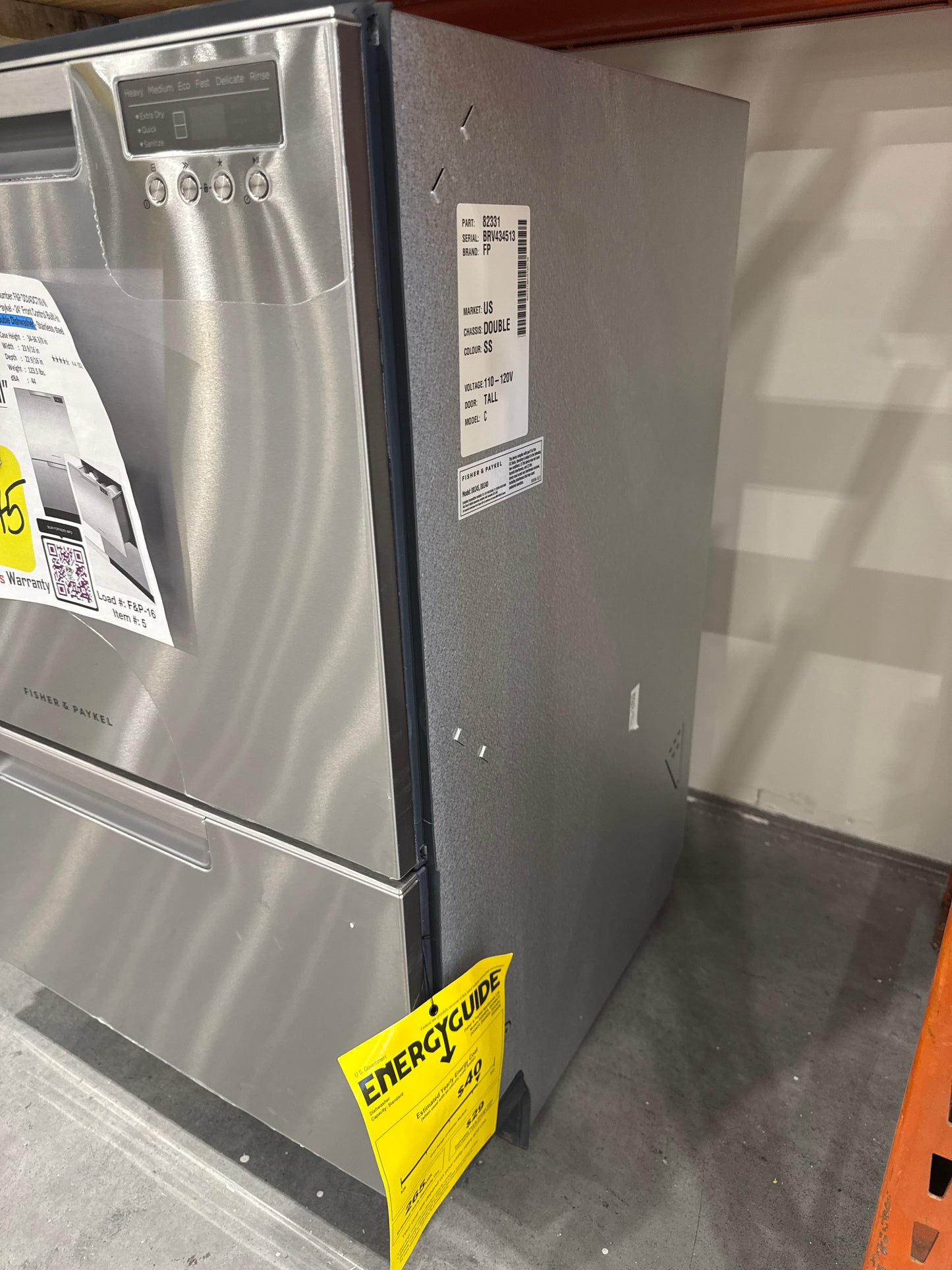 Fisher & Paykel DishDrawer Series DD24DCTX9 N 24 Inch Full Console Double DishDrawer