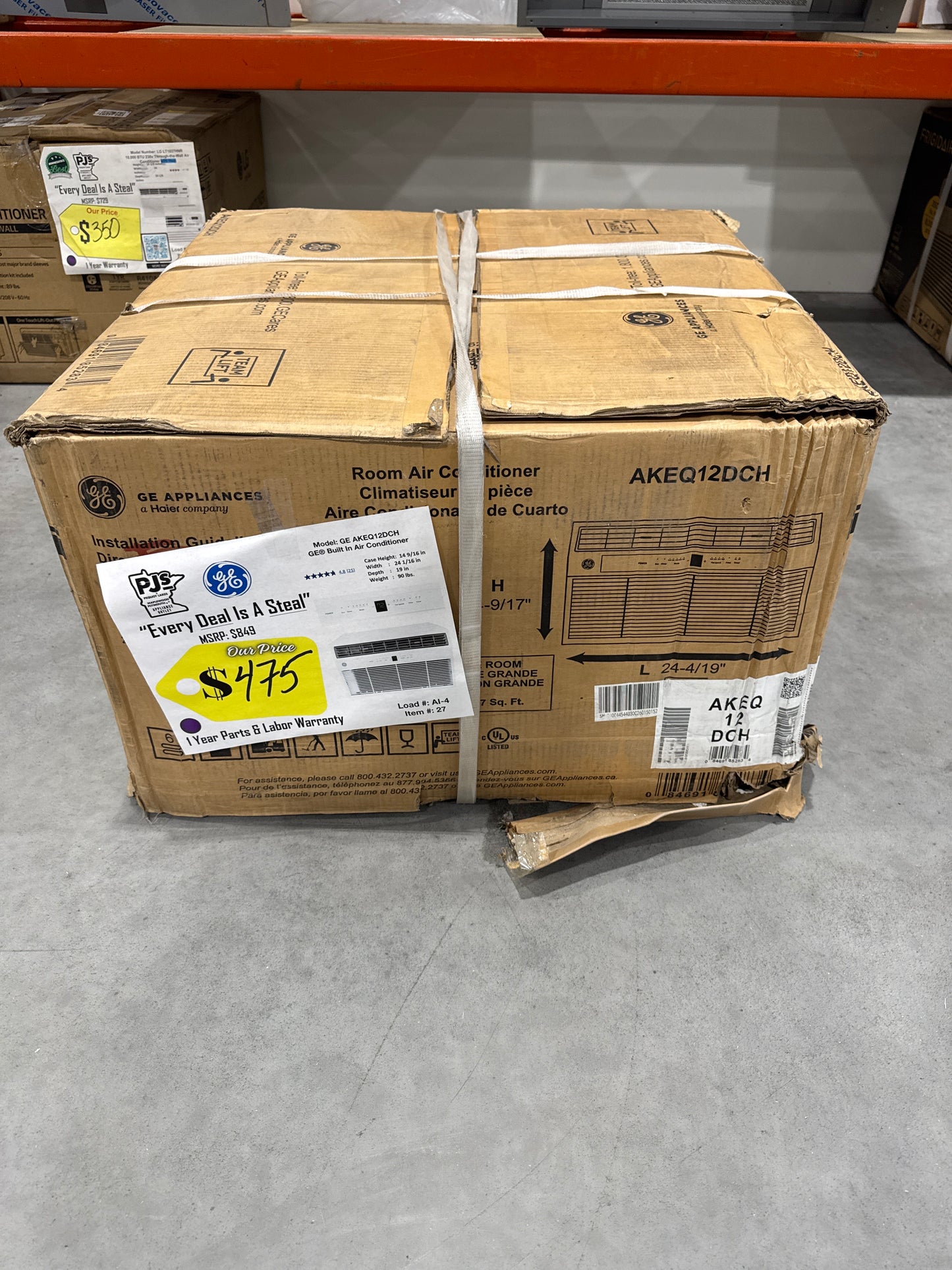 GE® AKEQ12DCH 12,000 BTU Built In Air Conditioner