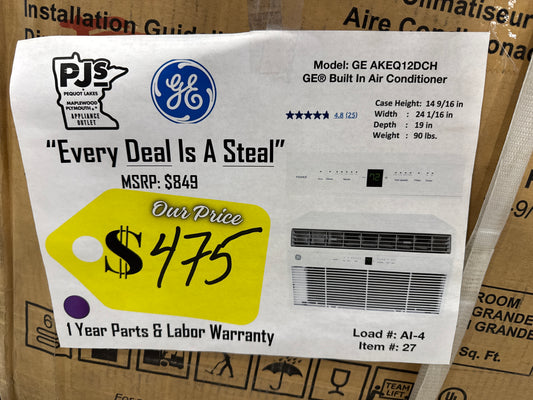 GE® AKEQ12DCH 12,000 BTU Built In Air Conditioner