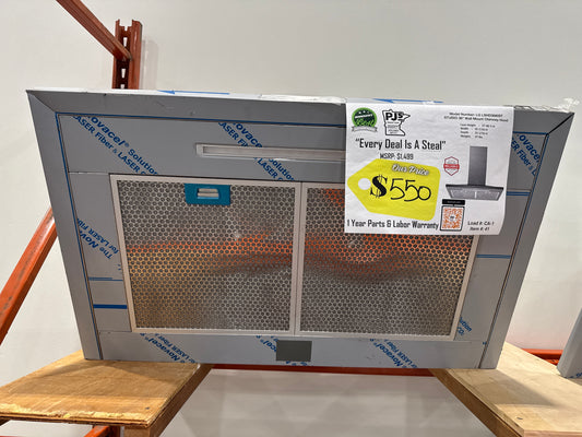 LG Studio LSHD3680ST 36 Inch Wall Mount Smart Chimney Hood with 600 CFM Internal Blower, Wi-Fi, IR Touch Controls, LED Lighting, Mesh Filters, Low-Profile Body, and RoHS Compliant: Stainless Steel