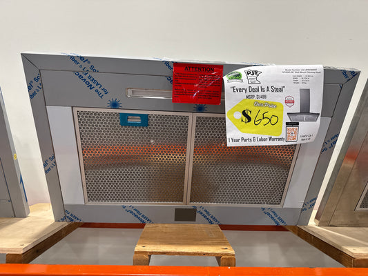 LG Studio LSHD3680ST 36 Inch Wall Mount Smart Chimney Hood with 600 CFM Internal Blower, Wi-Fi, IR Touch Controls, LED Lighting, Mesh Filters, Low-Profile Body, and RoHS Compliant: Stainless Steel