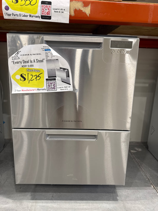 Fisher & Paykel DishDrawer Series DD24DCTX9 N 24 Inch Full Console Double DishDrawer