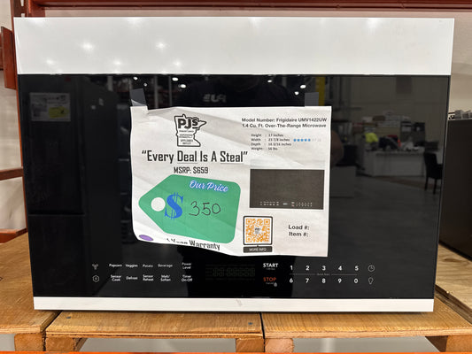 Frigidaire UMV1422UW 24" 1.4 Cu. Ft. Over-The-Range Microwave