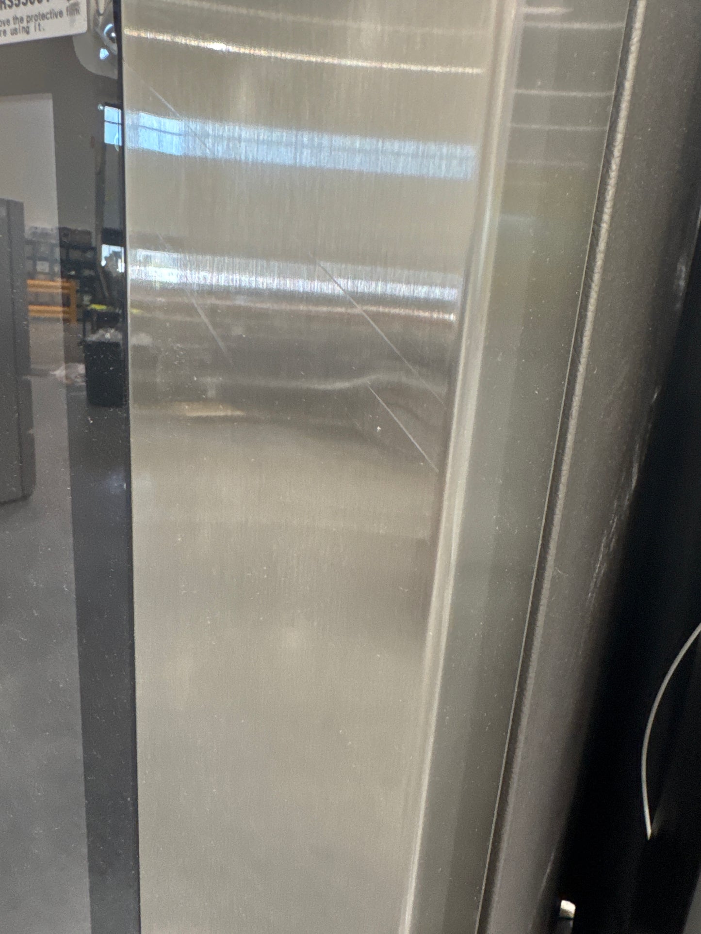SAMSUNG RS22T5561SR/AA 22 cu. ft. Counter Depth Side-by-Side Refrigerator with Touch Screen Family Hub™ in Stainless Steel