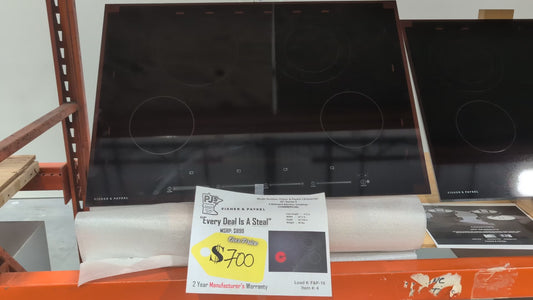 Fisher & Paykel CE304DTB1 30" Series 5 4 Element Electric Cooktop