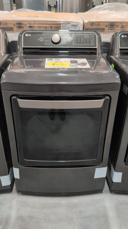 LG DLEX7480LE 7.3 cu. ft. Smart Rear Control Electric Energy Star Dryer with Sensor Dry & Steam Technology