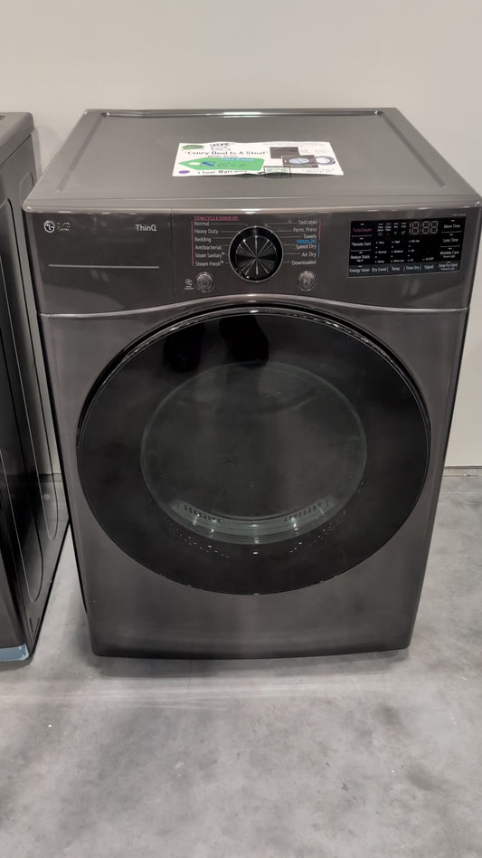 LG DLEX4080B 7.4 cu. ft. Smart Front Load Energy Star Electric Dryer with Sensor Dry & Steam Technology