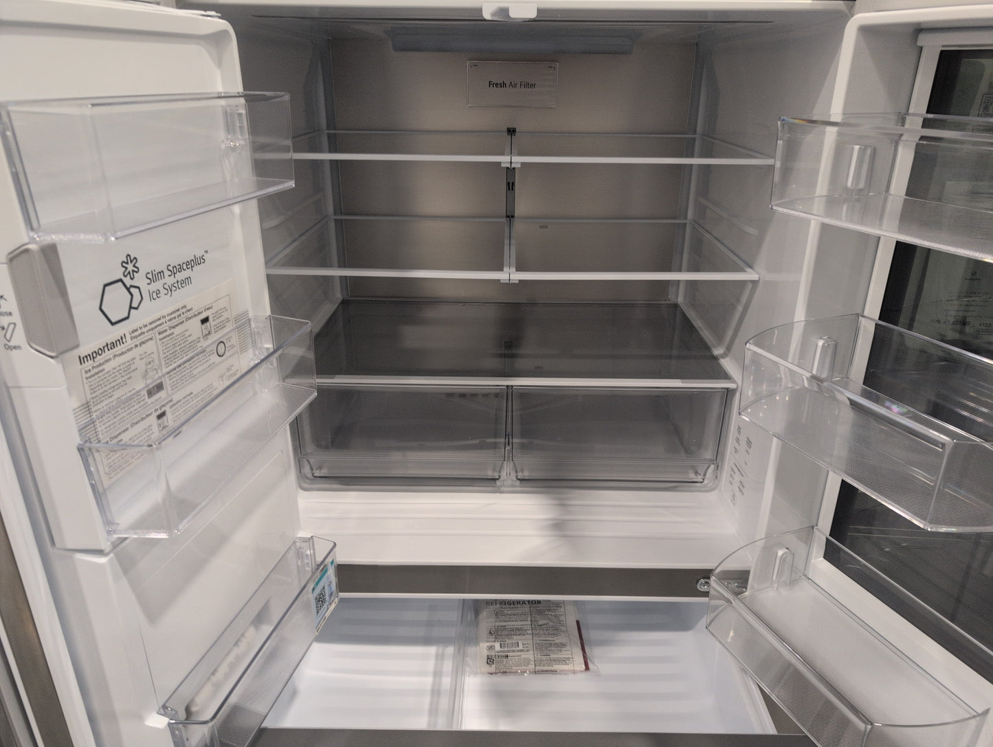 LG LH29S8565S 29 cu. ft. SMART MyColor InstaView Standard-Depth MAX 4-Door French Door Refrigerator in Stainless Steel with Craft Ice