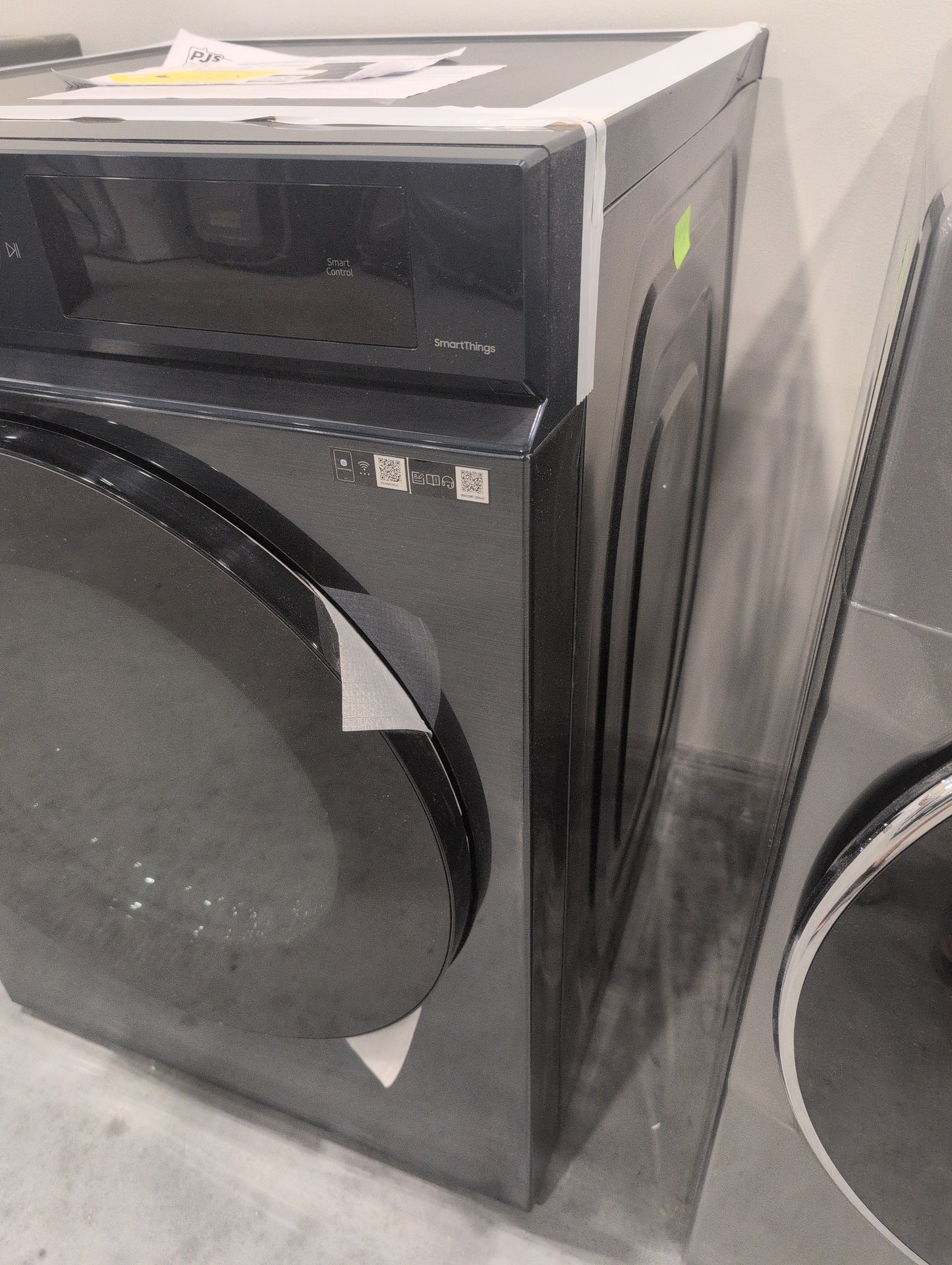 SAMSUNG DVE46BB6700DA3 Bespoke 7.5 cu. ft. Large Capacity Electric Dryer with Super Speed Dry and AI Smart Dial in Brushed Navy