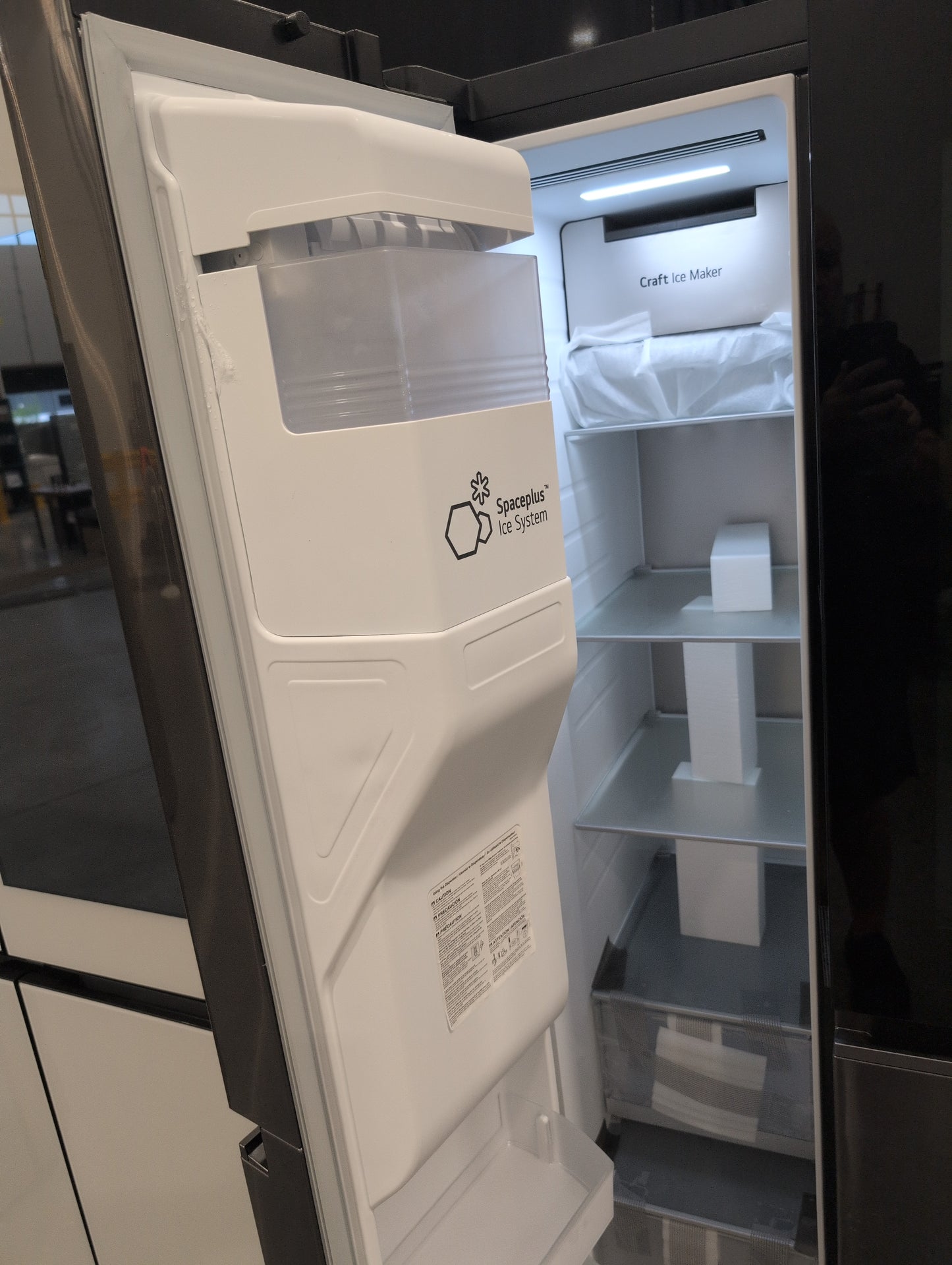 LG LRSOS2706D 27 cu. ft. Side-By-Side InstaView Refrigerator w/ Craft Ice - Black Stainless