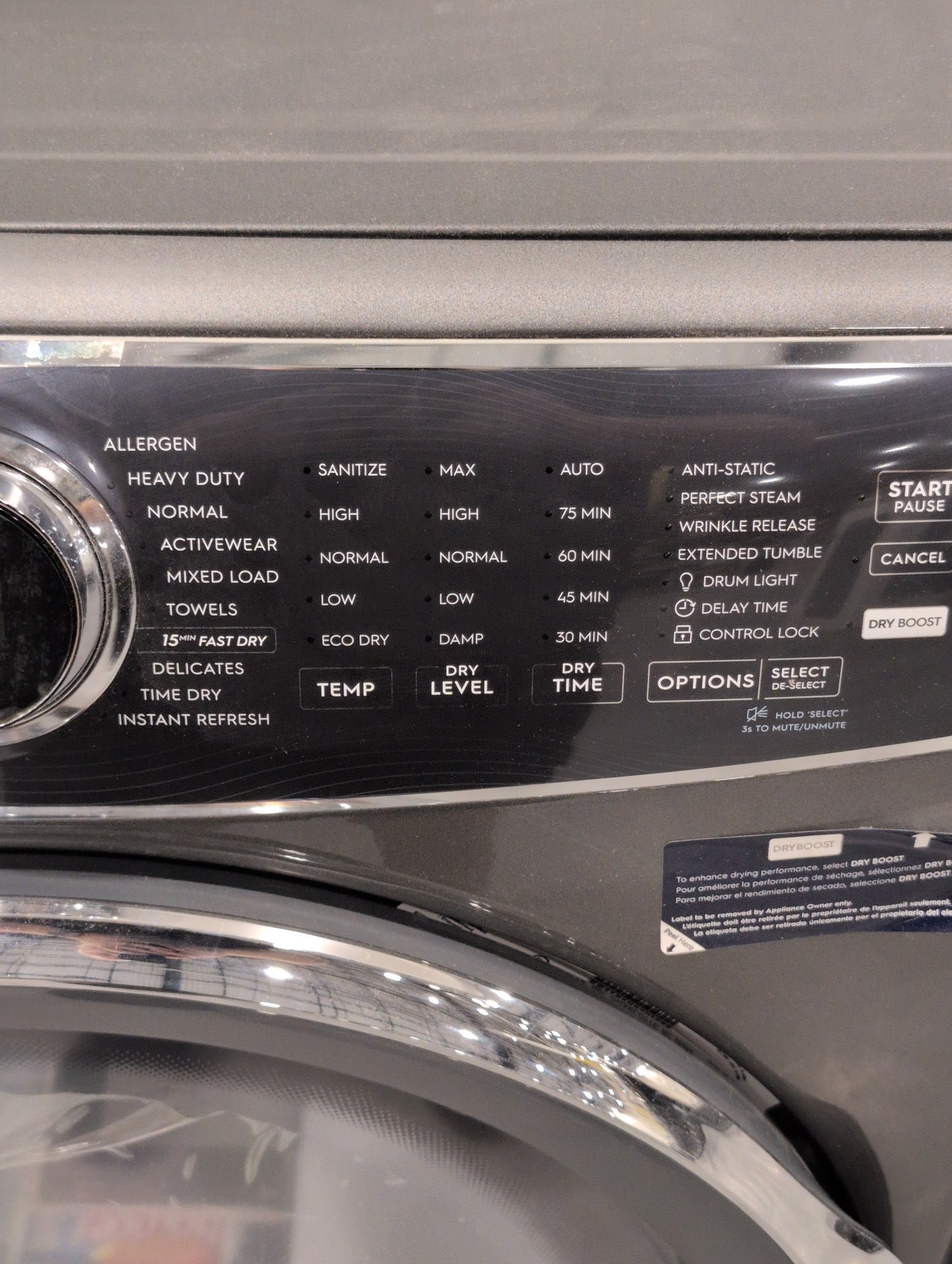 ELECTROLUX ELFE7537AT Front Load 500 SERIES ELECTRIC DRYER - 8.0. Cu. Ft. TITANIUM COLOR