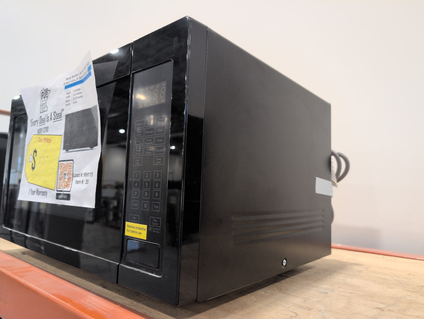 JENNAIR JMC1116AB 22 Inch Built-In Countertop Microwave Oven with 1200 Cooking Watts: Black Floating Glass