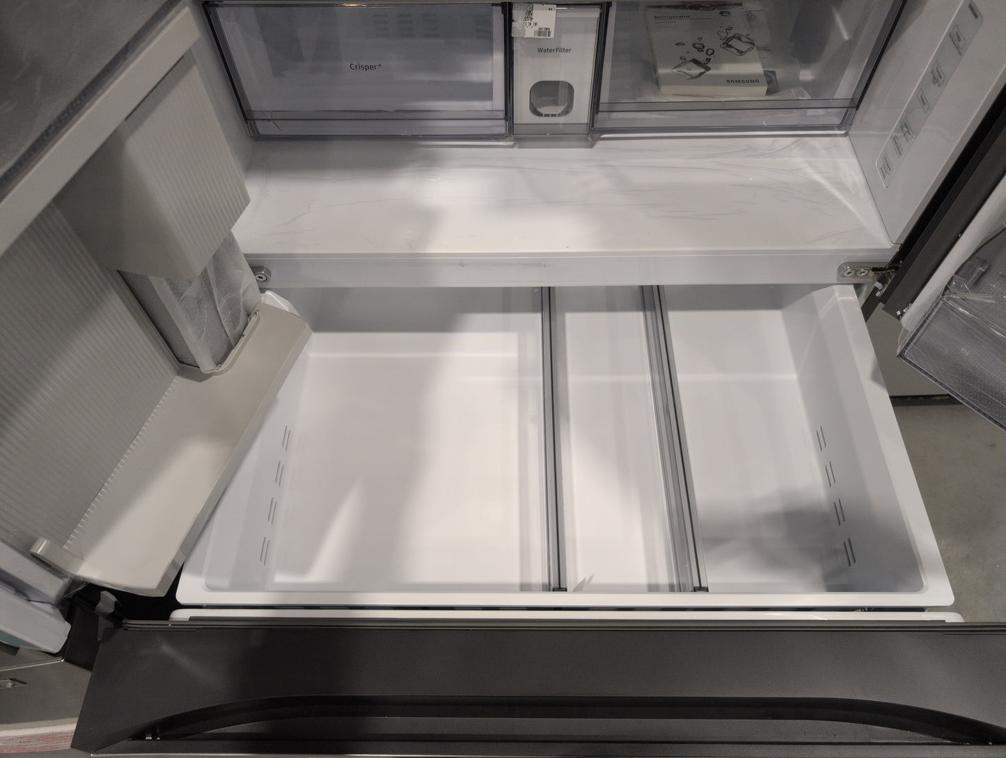 Samsung Bespoke RF29BB8600QLAA 29 cu. ft. Standard Depth 4-Door French Door Smart Refrigerator in Stainless Steel with Beverage Center