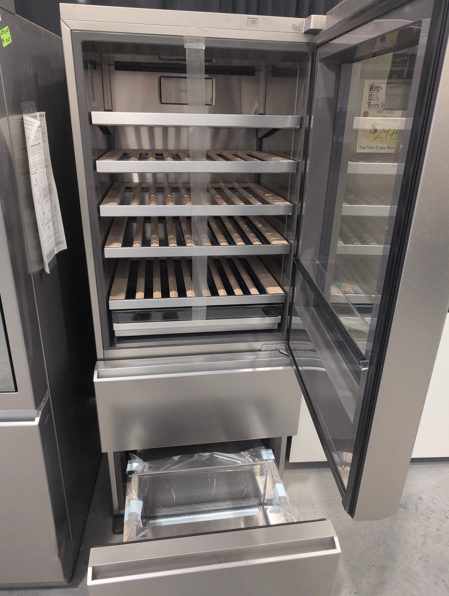 LG URETC1408N SIGNATURE 15 cu. ft. Smart wi-fi Enabled InstaView® Wine Cellar Refrigerator