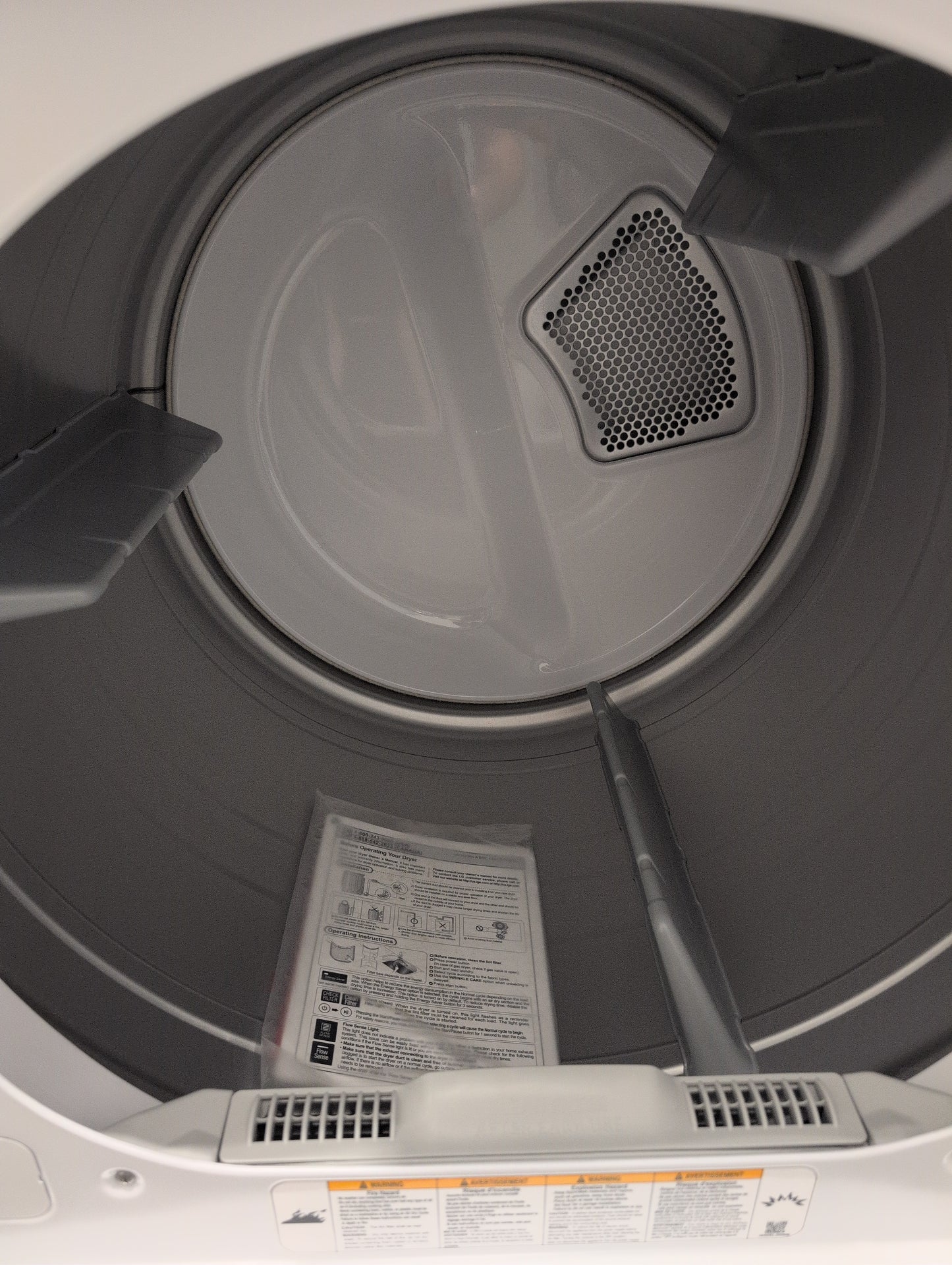 LG DLG7101W 27 Inch Gas Dryer with 7.3 Cu. Ft. Capacity, FlowSense™ Duct Clogging Indicator, Aluminized Alloy Steel Drum, LoDecibel™ Quiet Operation, 8 Dry Programs, Sensor Dry, Bedding, Add GarWrinkle Care, and ENERGY STAR® Certified