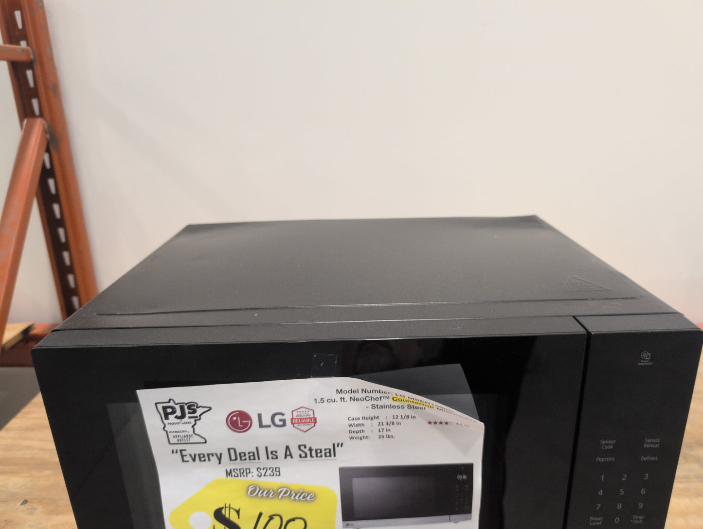 LG MSER1590C  1.5 cu. ft. NeoChef™ Countertop Microwave - Stainless Steel