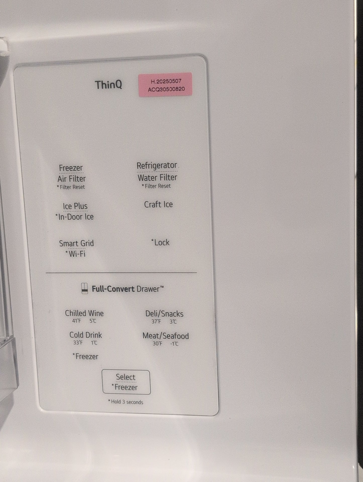 LG LH29S8565S 29 cu. ft. SMART MyColor InstaView Standard-Depth MAX 4-Door French Door Refrigerator in Stainless Steel with Craft Ice