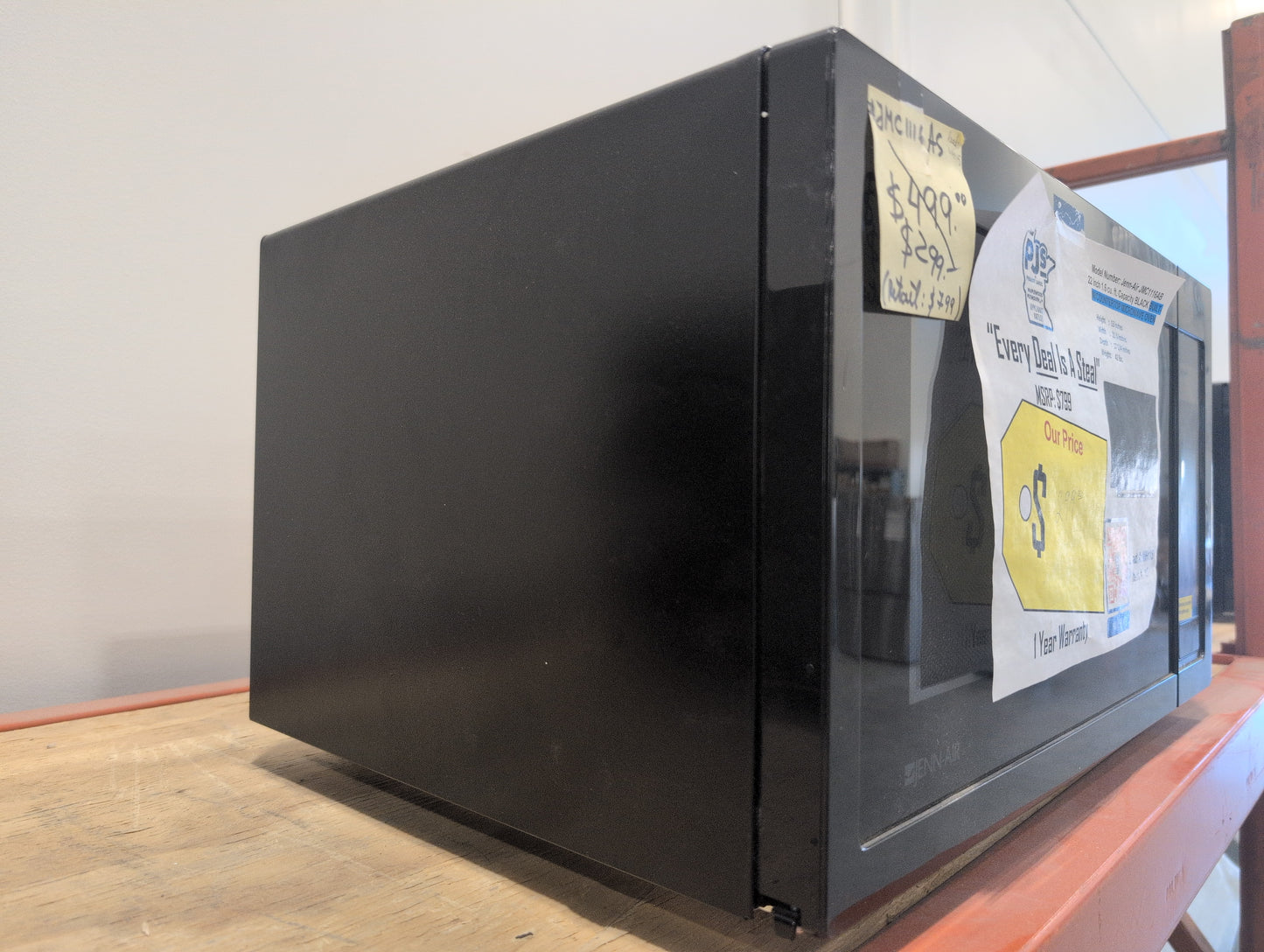 JENNAIR JMC1116AB 22 Inch Built-In Countertop Microwave Oven with 1200 Cooking Watts: Black Floating Glass