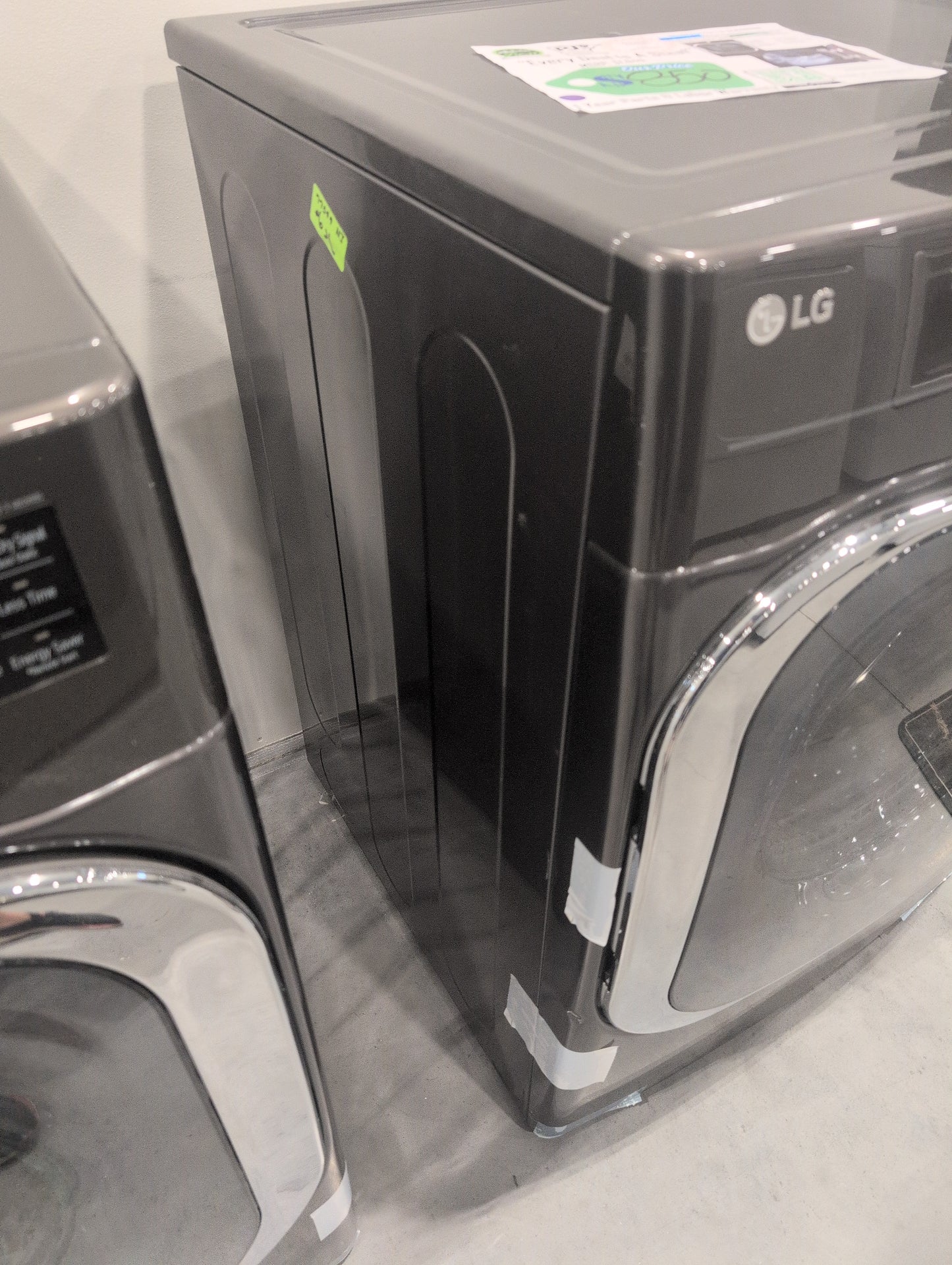 LG TurboSteam Series  DLEX8900B 29 Inch Smart Electric Dryer with 9.0 Cu.Ft. Capacity, 12 Dryer Programs, 12 Dryer Options, Dial-A-Cycle™, Sensor Dry, TurboSteam™, SteamSanitary™, and Energy Star Certified