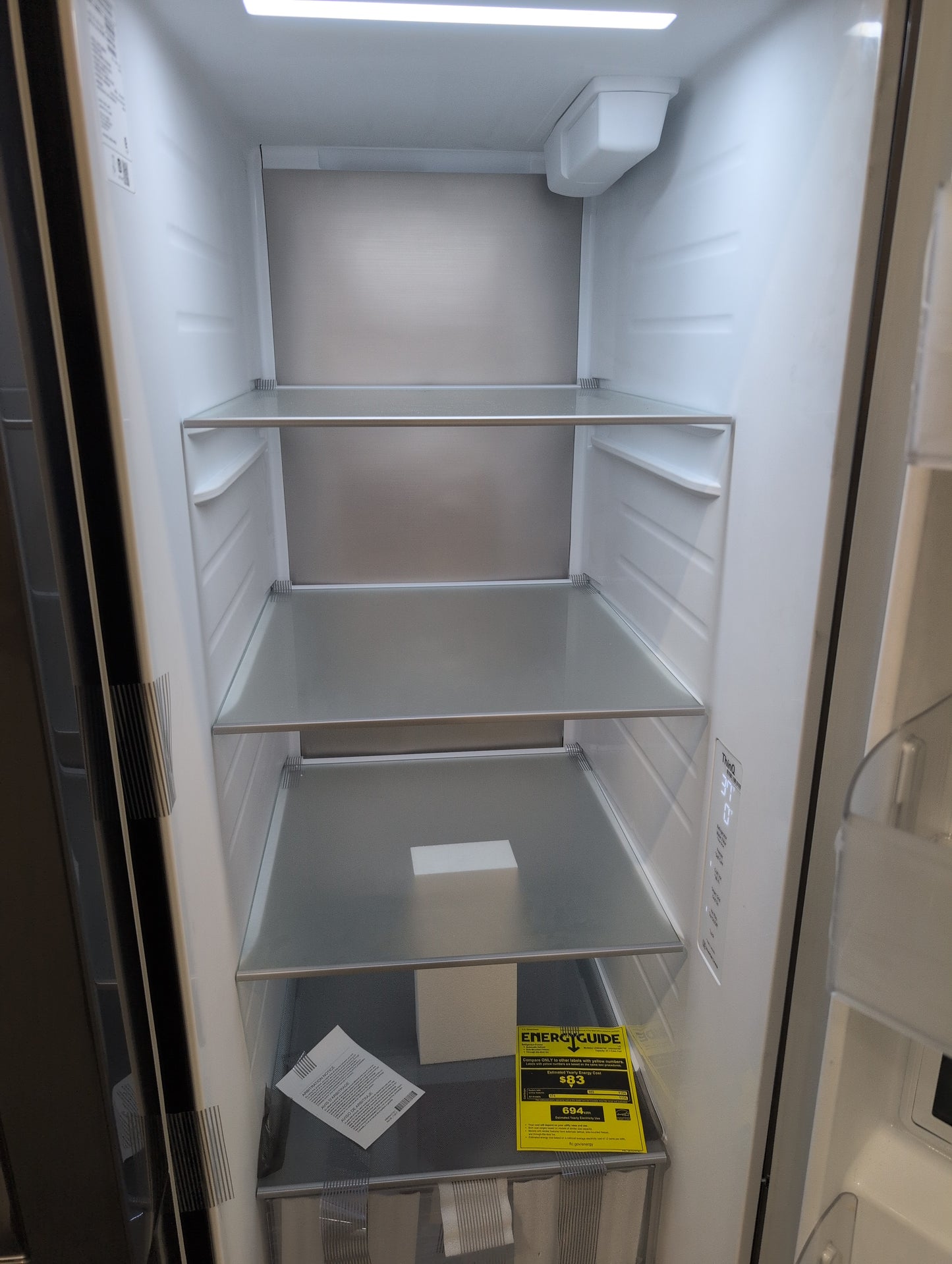 LG LRSOS2706D 27 cu. ft. Side-By-Side InstaView Refrigerator w/ Craft Ice - Black Stainless
