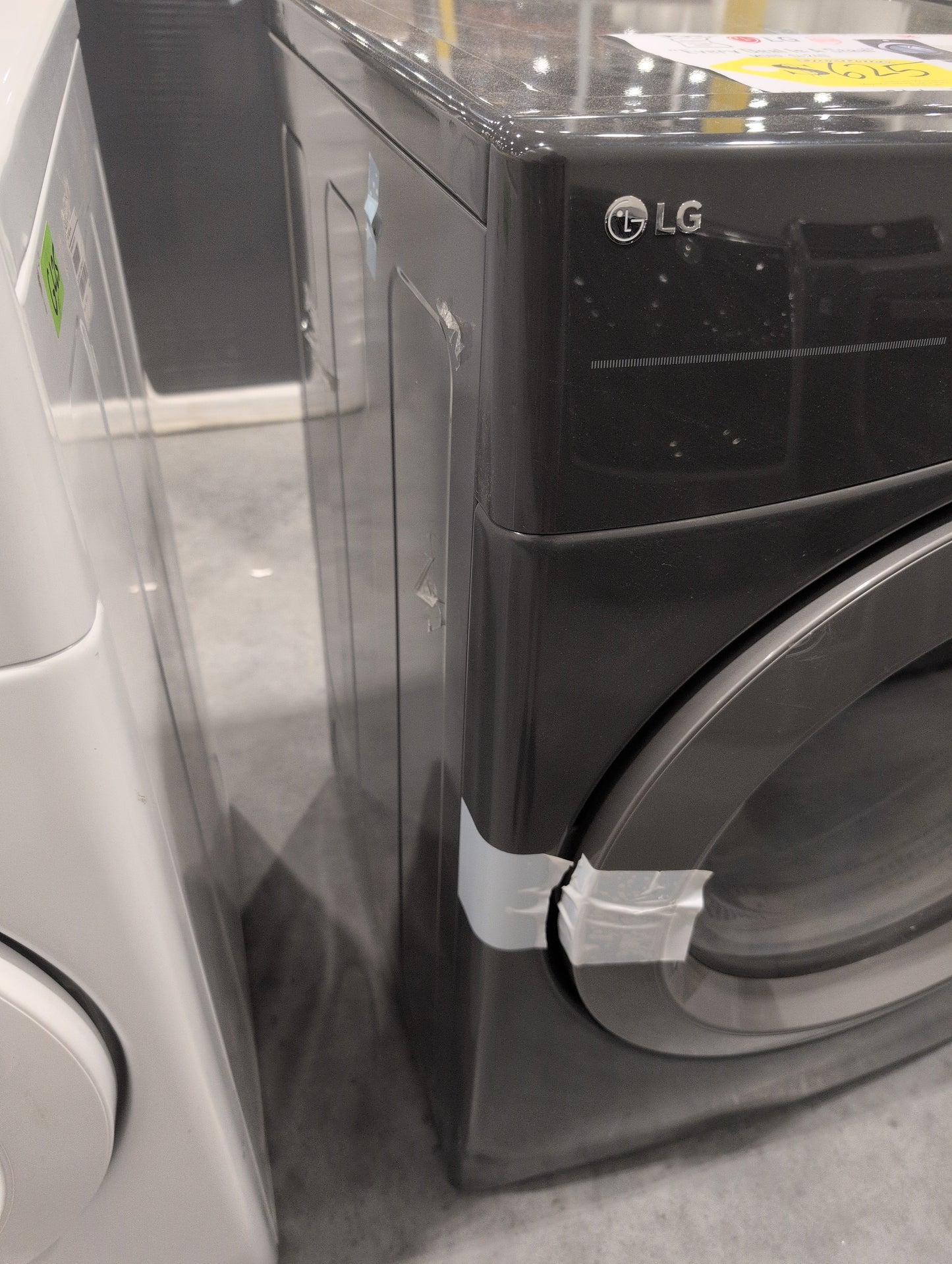 LG DLG3471M 27 Inch Gas Dryer with 7.4 Cu. Ft. Capacity, 8 Dry Program, Dial-A-Cycle®, Wrinkle Care Option, Control Lock, and Speed Dry: Middle Black