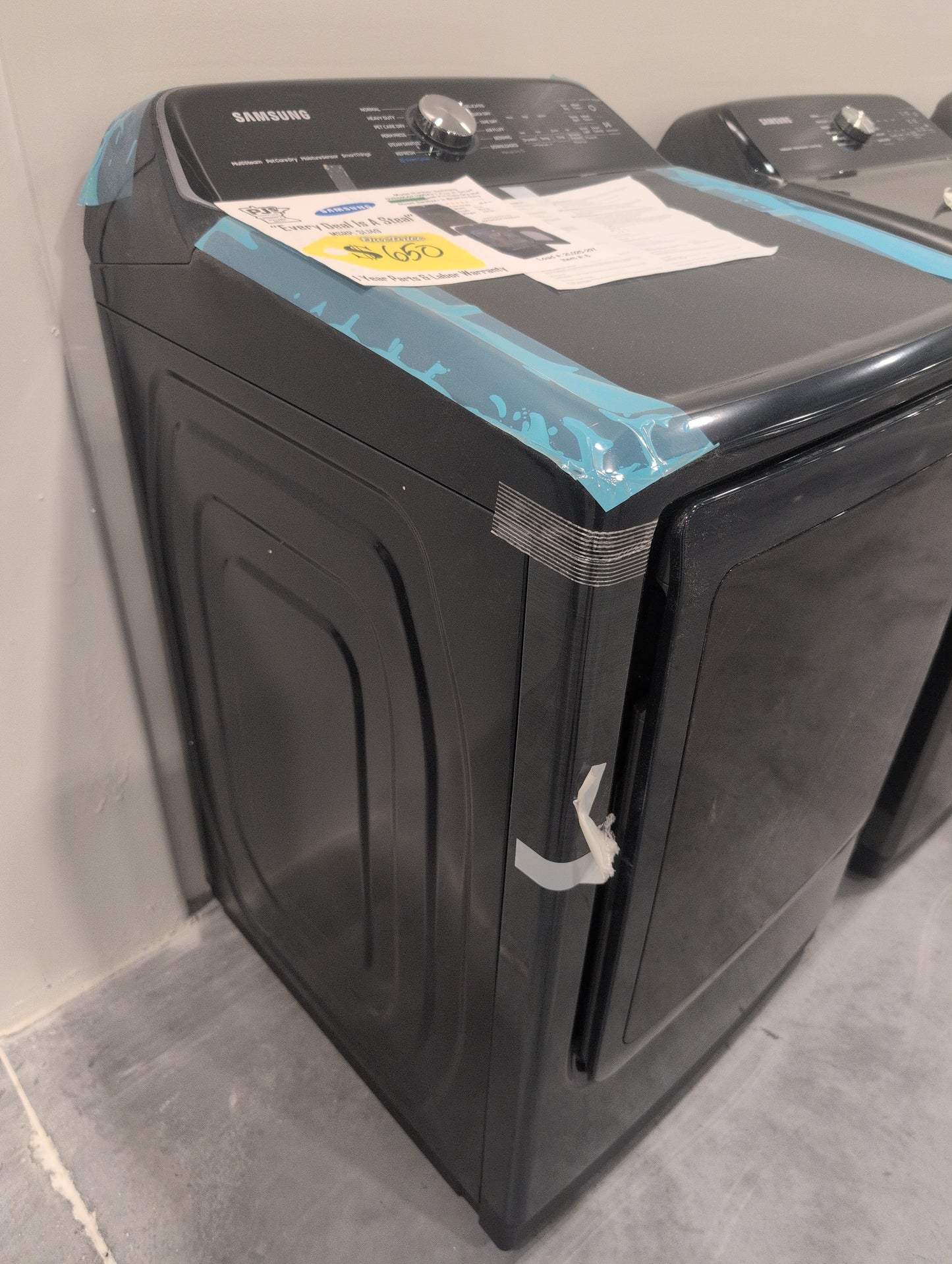 Samsung DVE54CG7150DA3 7.4 Cu. Ft. Smart Electric Dryer with Steam and Pet Care Dry - Brushed Navy