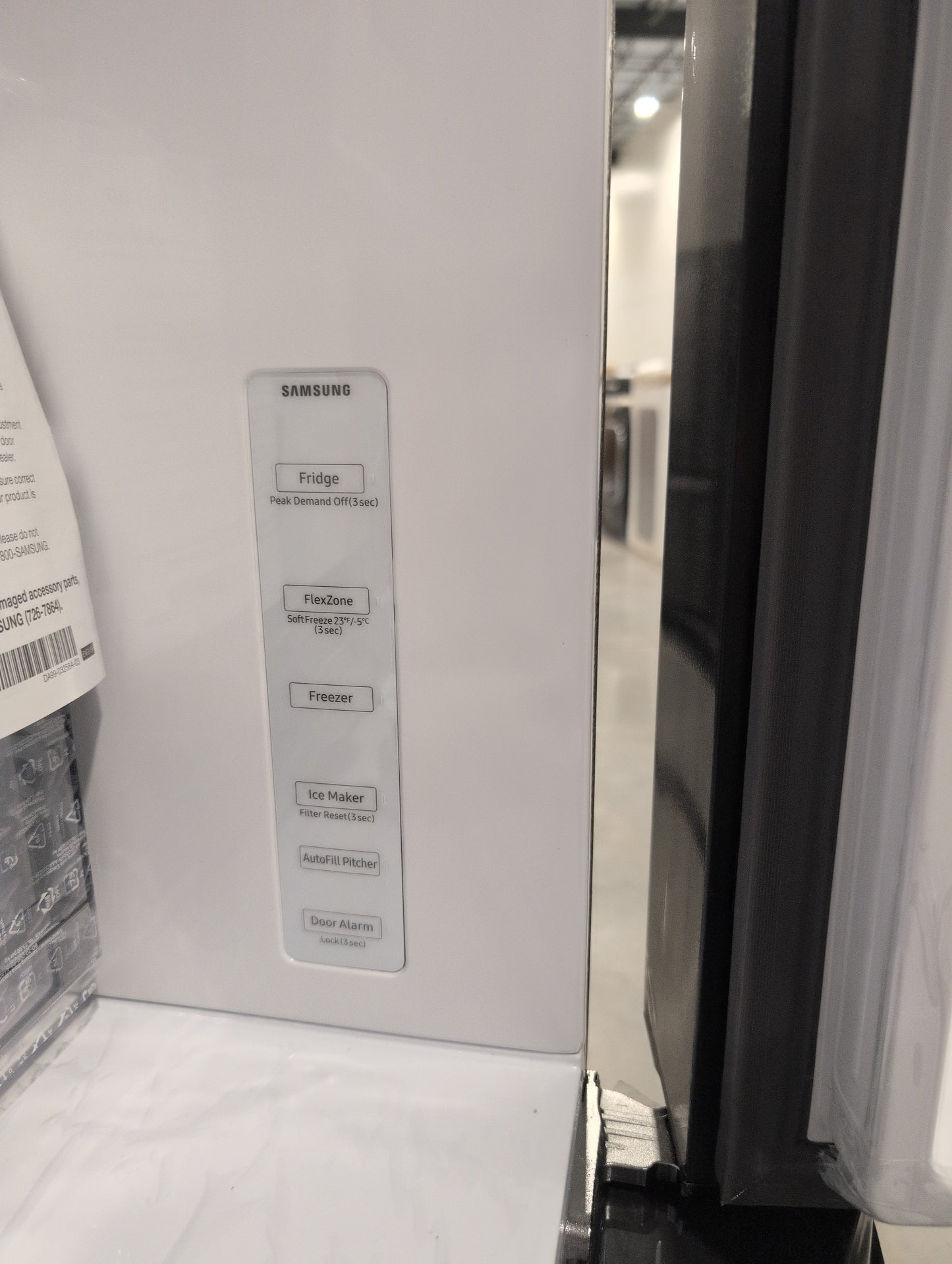 Samsung BESPOKE RF29BB8600AP 36 Inch Smart 4-Door French Door Refrigerator with 29 cu. ft. Total Capacity, Beverage Center, FlexZone™ Drawer, Dual Auto Ice Maker, Twin Cooling Plus, Wi-Fi Enabled, Customizable Door Colors, ADA Compliant