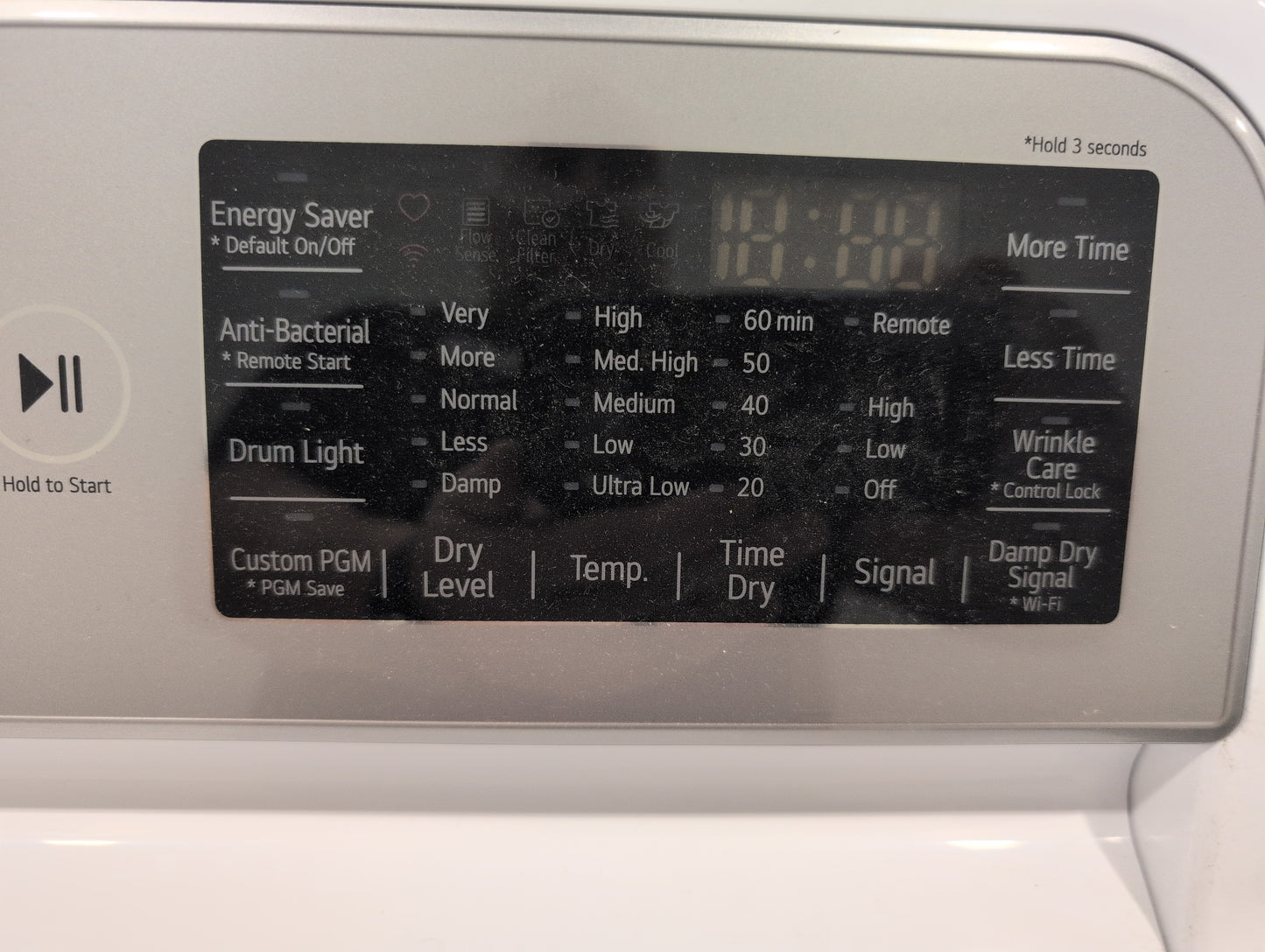 LG DLG7401WE 27 Inch Smart Gas Dryer with 7.3 Cu. Ft. Capacity, 8 Dry Cycles, 12 Dry Options, Sensor Dry, EasyLoad™ Door, ThinQ® Technology, SmartDiagnosis™, and Energy Star Certified: White