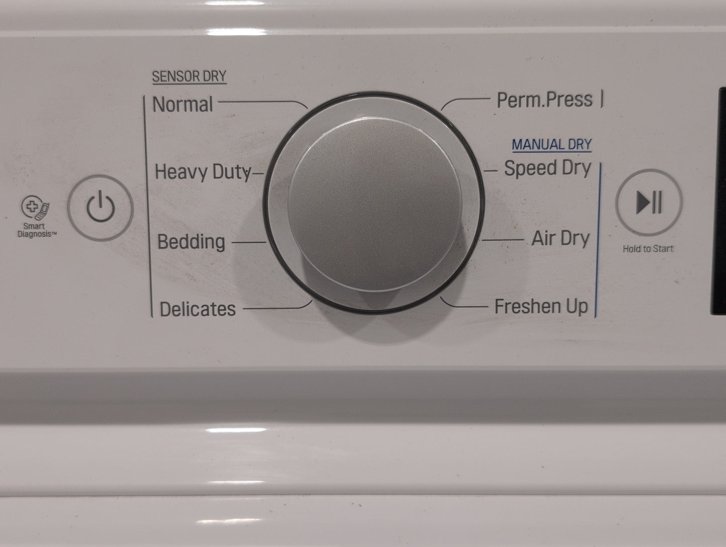 LG DLG7101W 27 Inch Gas Dryer with 7.3 Cu. Ft. Capacity, FlowSense™ Duct Clogging Indicator, Aluminized Alloy Steel Drum, LoDecibel™ Quiet Operation, 8 Dry Programs, Sensor Dry, Bedding, Add GarWrinkle Care, and ENERGY STAR® Certified