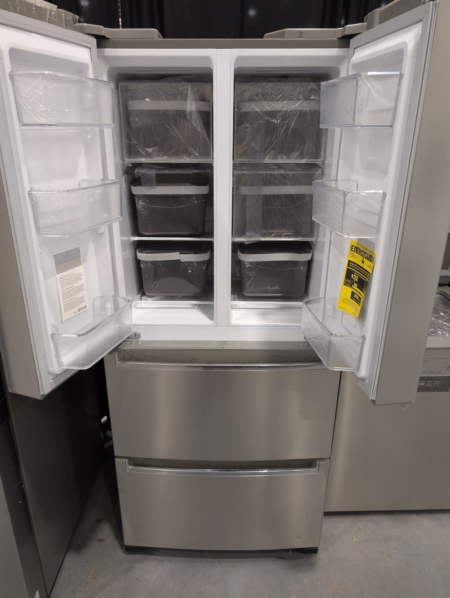 LG LRKNS1400V 30 Inch French 4-Door Kimchi/Specialty Food Refrigerator with 14.3 cu. ft. Capacity, 14 Total Bins, Cooling Care, Multi Storage Mode, Freshness Guard Cover, Multi-Air Flow™ System, and Energy Star Certified